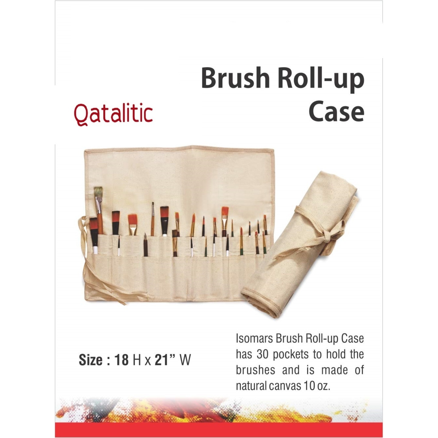 Qatalitic Brush Roll Up Case