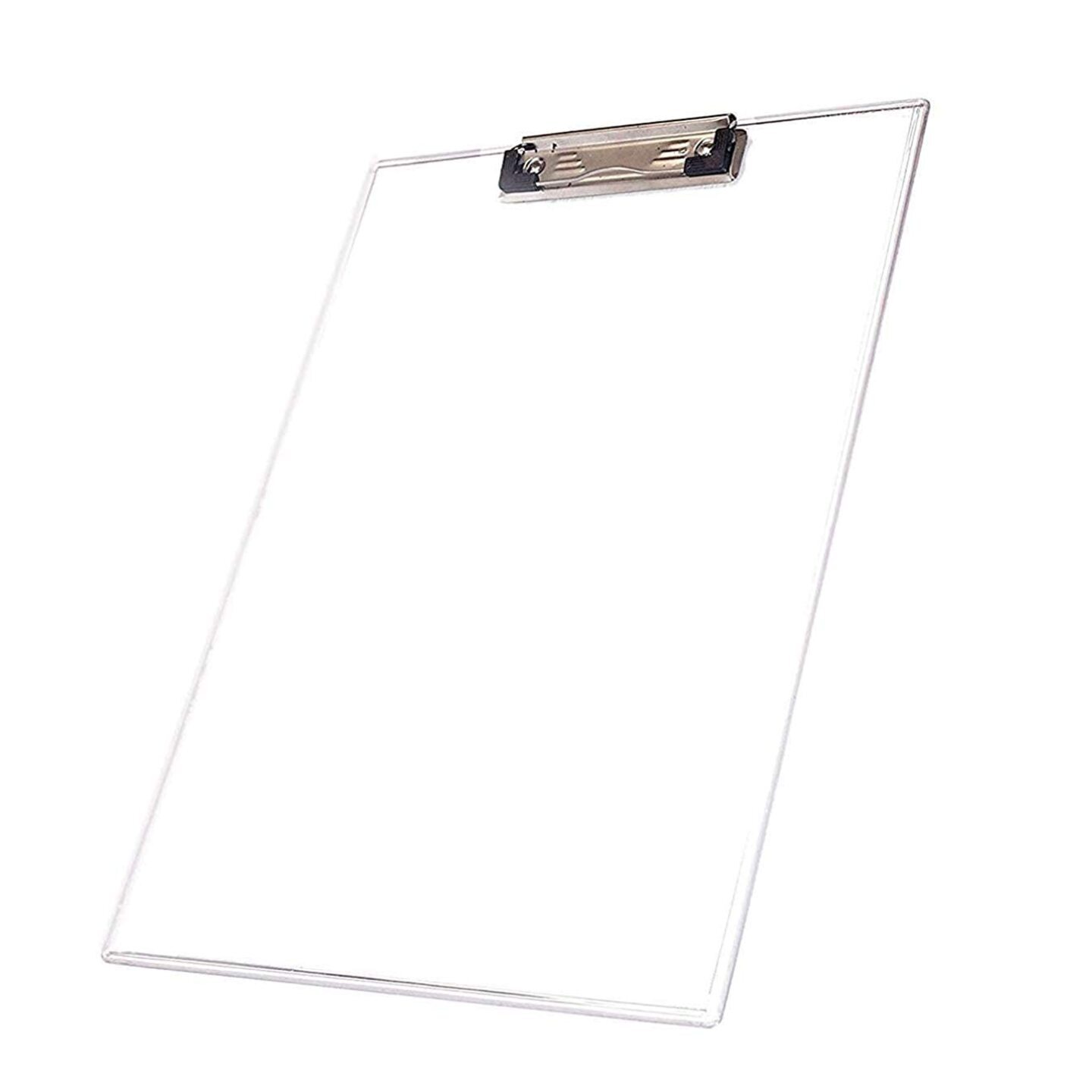 Qatalitic Unbreakable Premium Quality Clipboards Exam Pad,Plastic Paper Board Writing Pad for Students and Office use