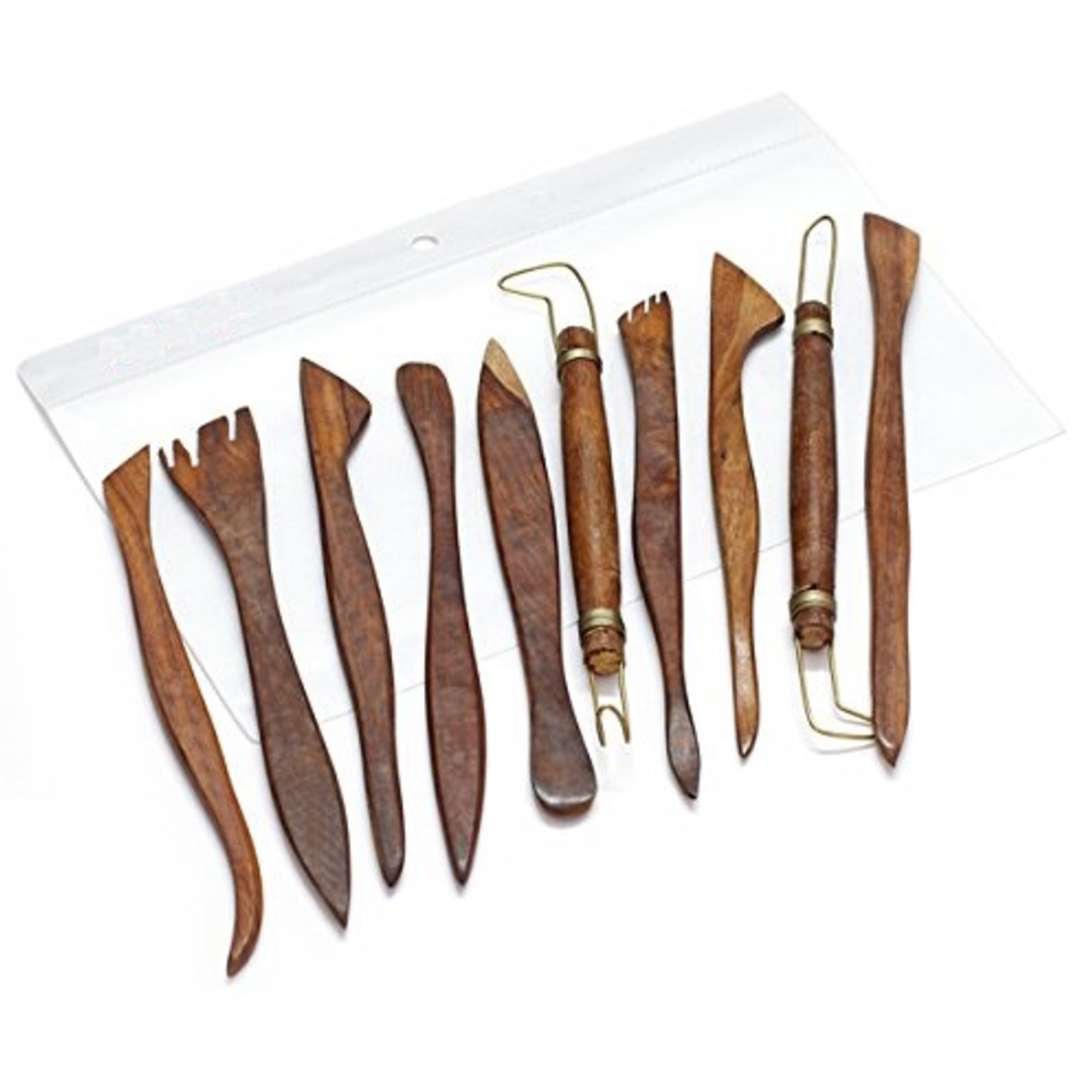 Qatalitic clay modelling tool set-Brown