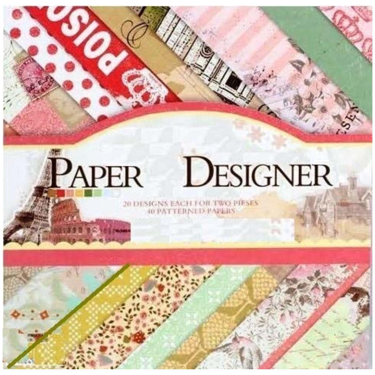 Vishal Pattern Design Printed Papers for Art & Craft, DIY Cardmaking& Scrapbook making (Set of 40 Sheets)