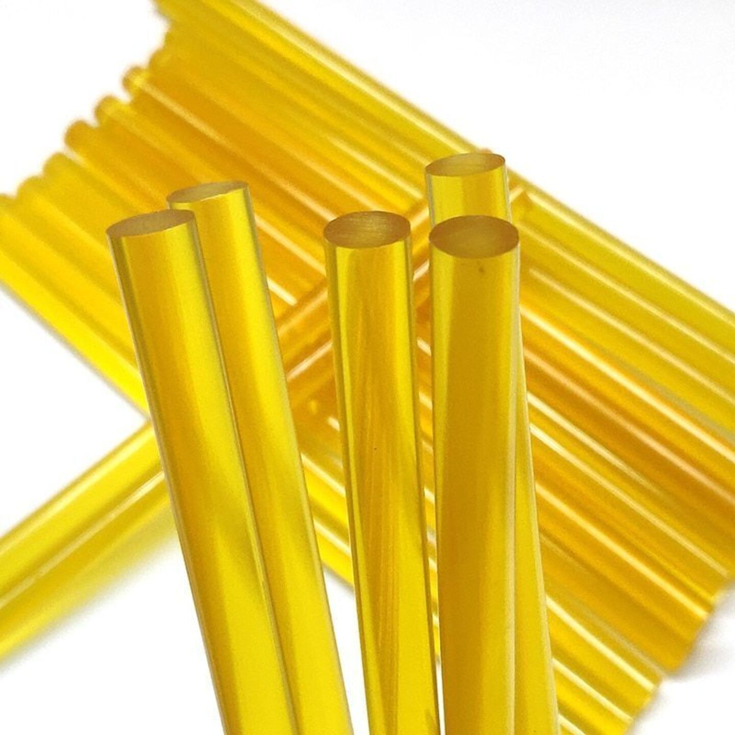 Qatalitic 14 Yellow pcs Hot Melt Clear Gluesticks 11MM for trigger electric Glue Gun for Fine Arts, Crafts, Electronics Repairing & Home Use