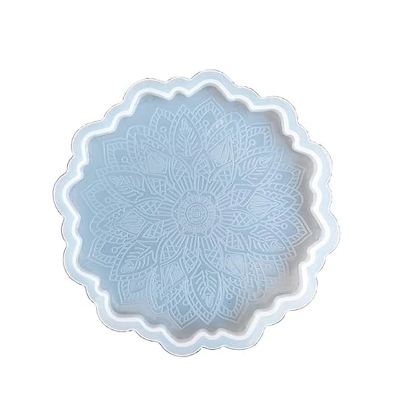 Qatalitic Silicone Fondant and Gum Paste Mold for Resin Casting - Coaster Resin Casting Mold Set for Epoxy Resin Home Decorations (Pack of 1)