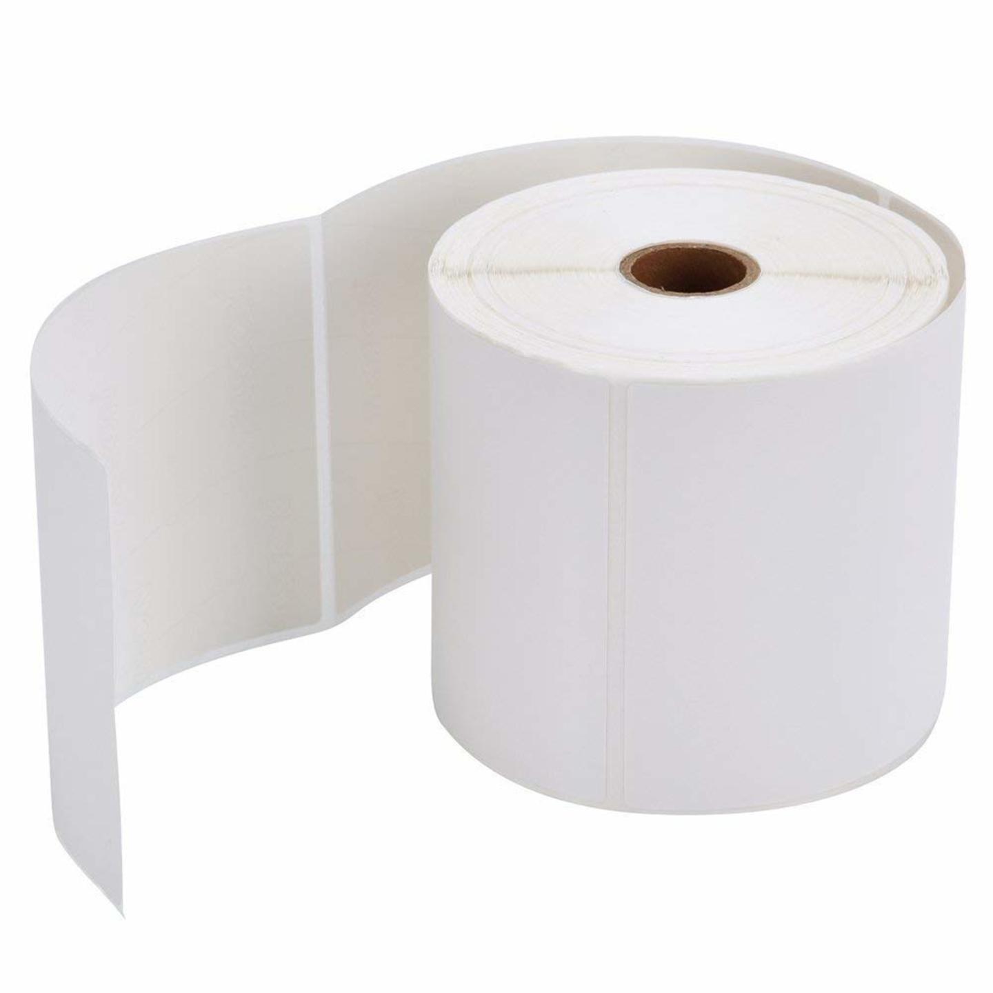 Self Adhesive Direct Thermal Barcode Stickers - 4" X 6" (100x150 mm = 400 Lables Each Roll) Used For Printing Self – Adhesive Paper, Flex And Other E-commerce Shipping Lables 