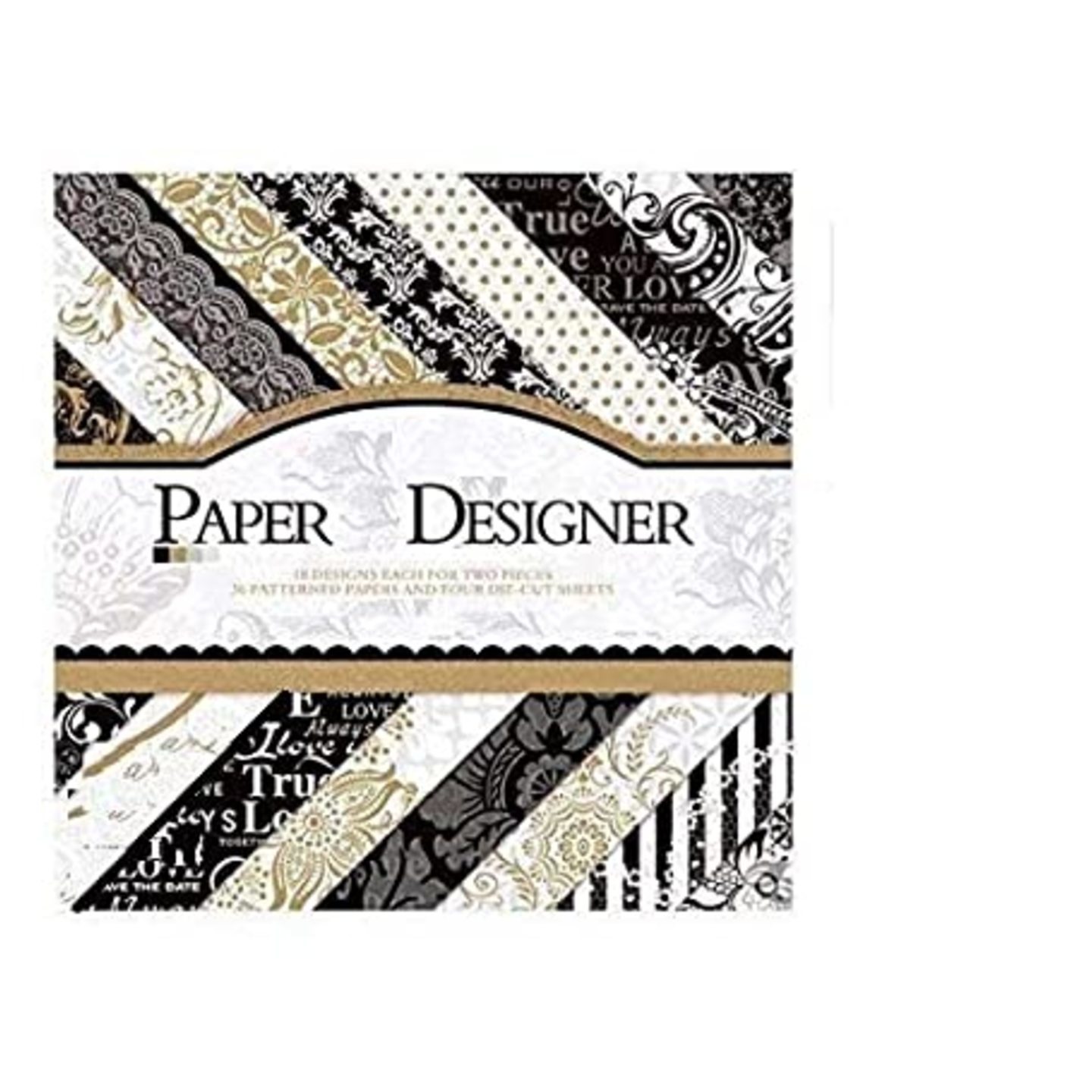 Qatalitic Pattern Design Printed Papers for Art & Craft, DIY Card making & Scrapbooking (Set of 40 Sheets)