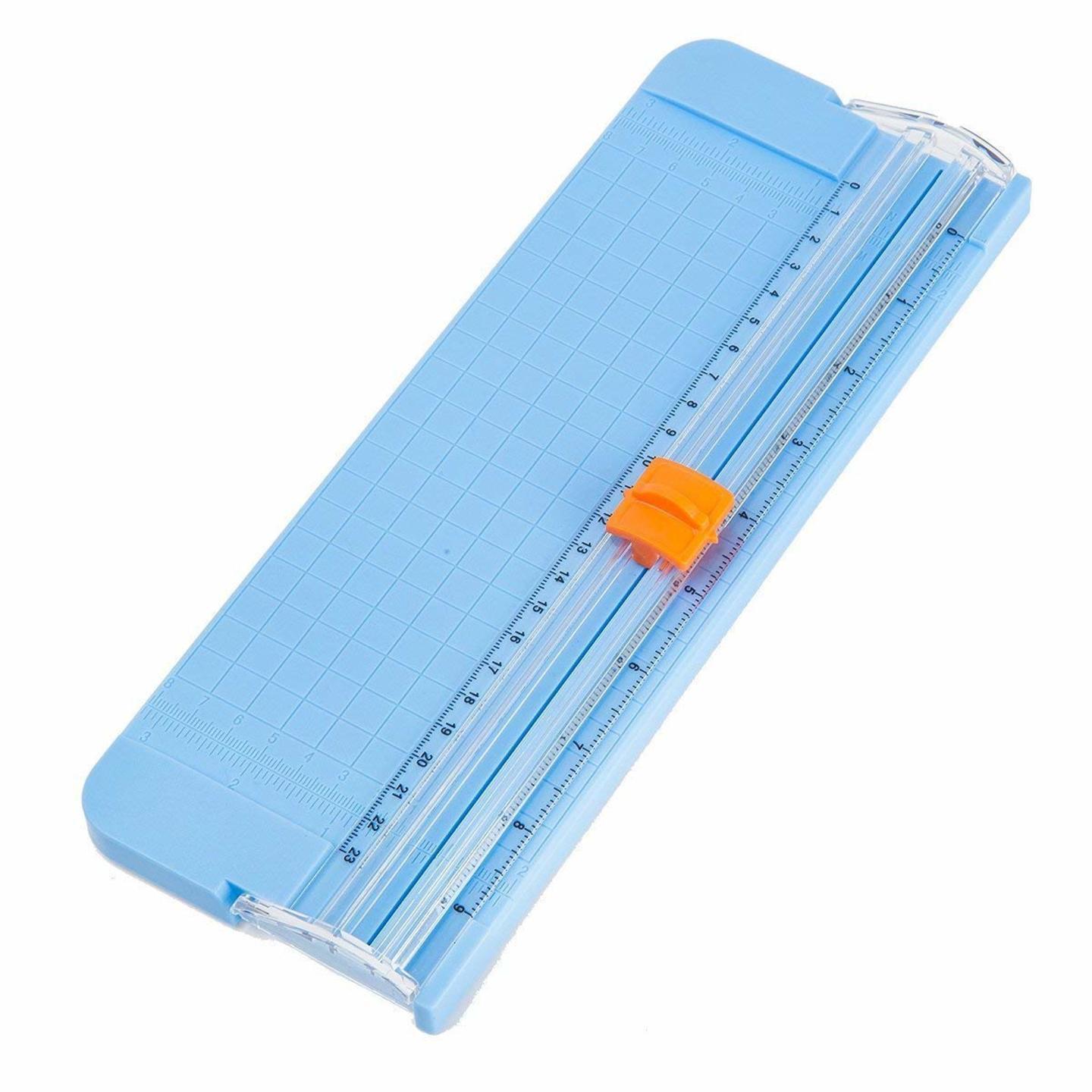 QUATALITIC 9 inch Paper Cutter, A5 Portable Scrapbooking Trimmer, Multicolour for Art works.