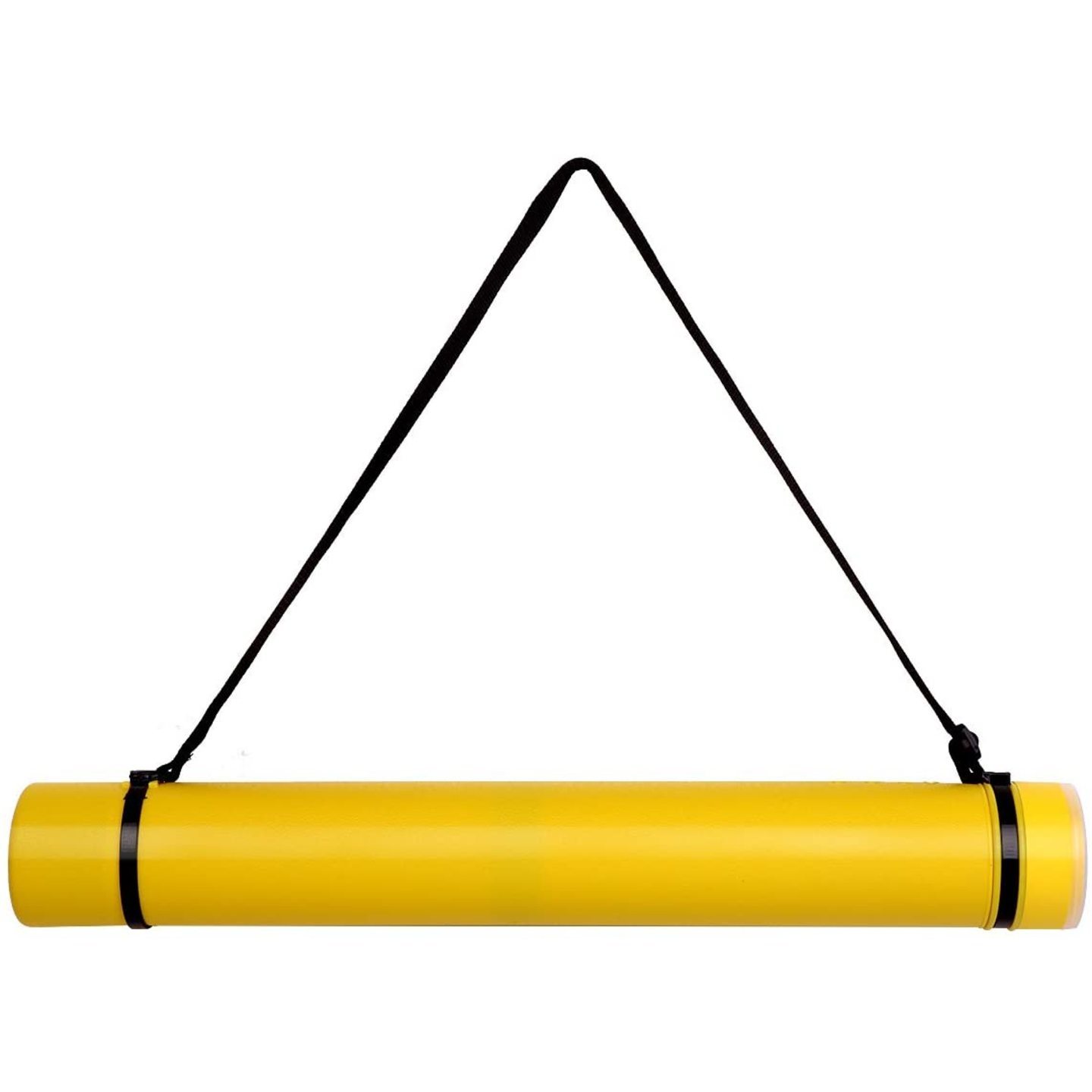 Qatalitic Drafting Tube Extendable Storage for Documents, Artworks, Blueprints, Drafting and Scrolls (YELLOW)