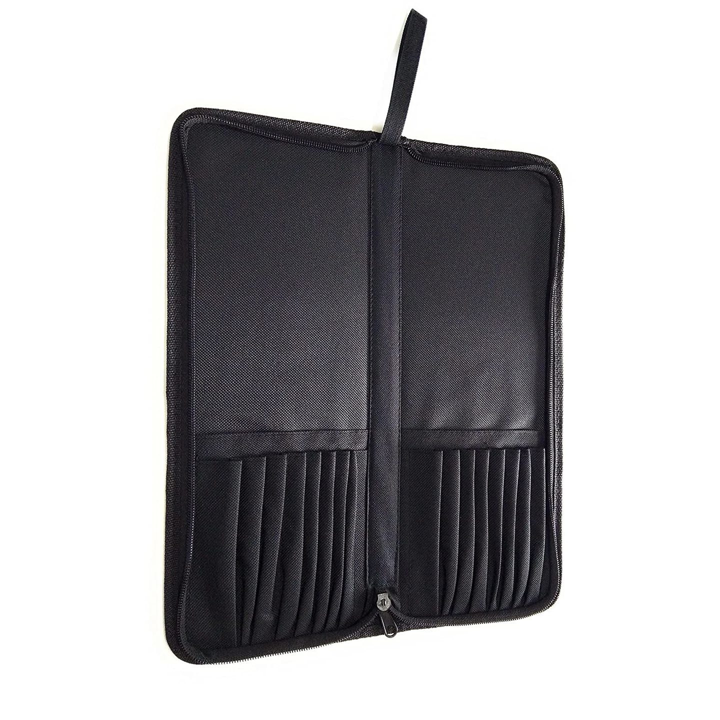 Qatalitic Paint Brush Pouch Holder for 16 Brushes Organizer Only Pouch, Zip Pouch for Artist Brush
