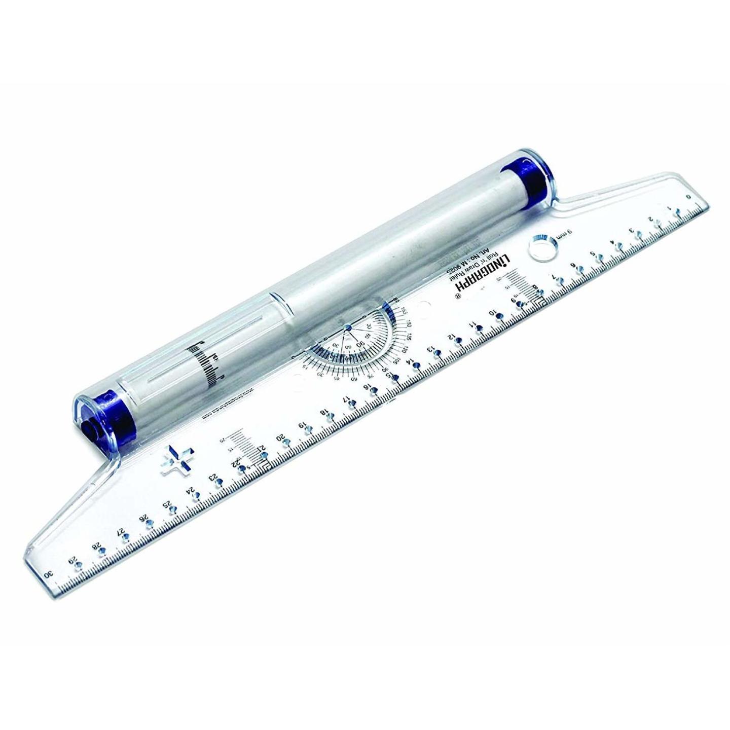 Qatalitic ROLL-N-DRAW Ruler  Roller Scales 30 cm