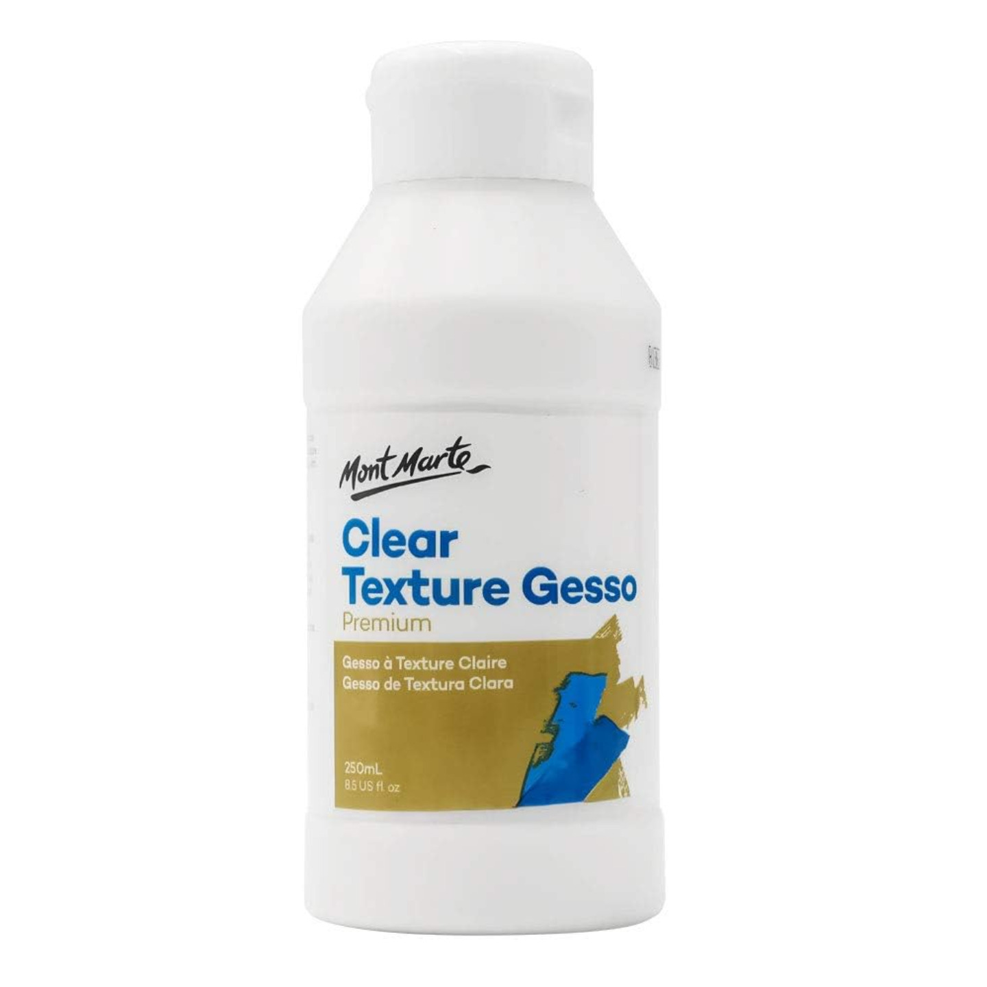 Qatalitic Mont Marte Premium Clear Texture Gesso Acrylic Medium 8.45oz 250ml