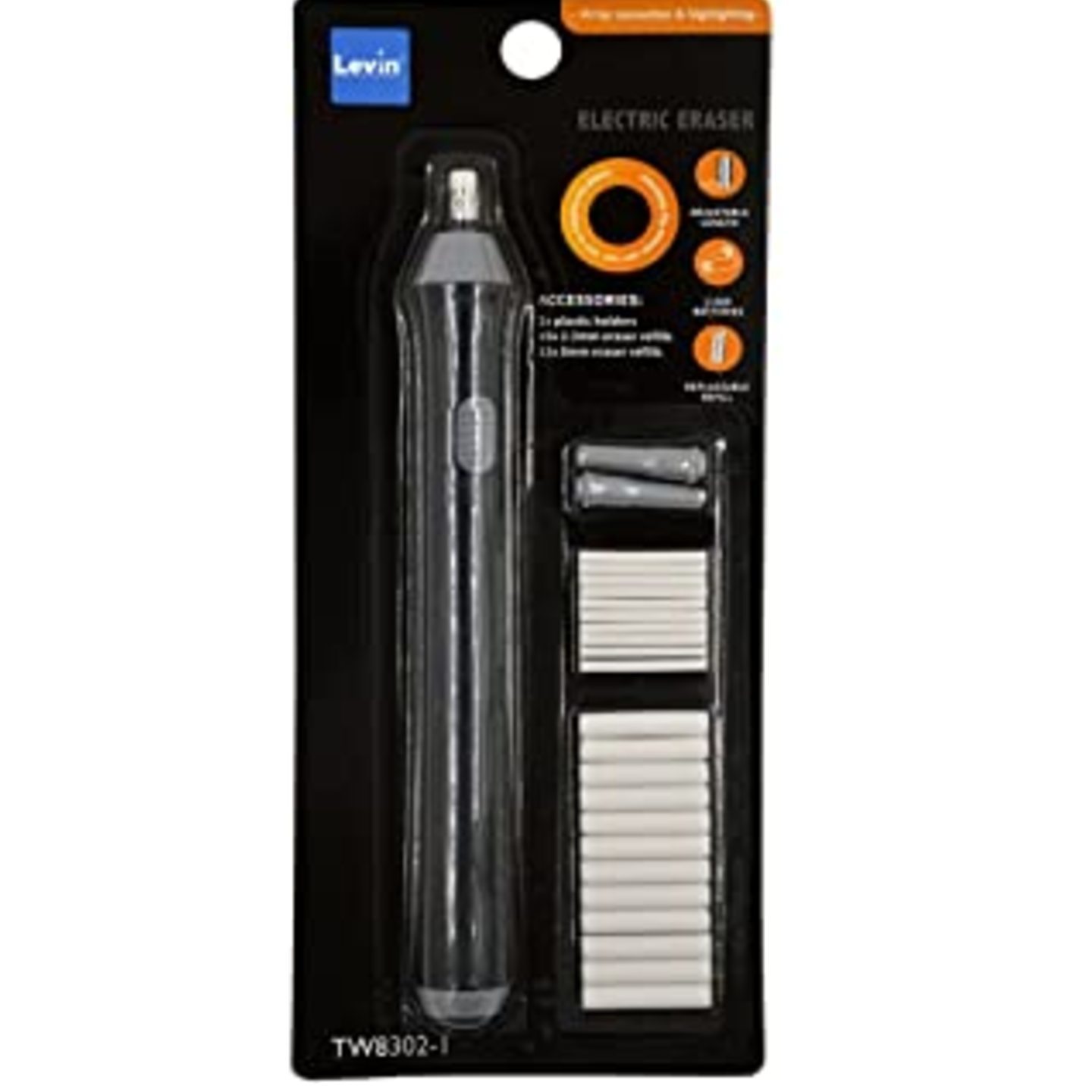 Qatalitic Electric Eraser Kit with 22pcs Additional Replaceable Eraser Refills with 2 Eraser Holders