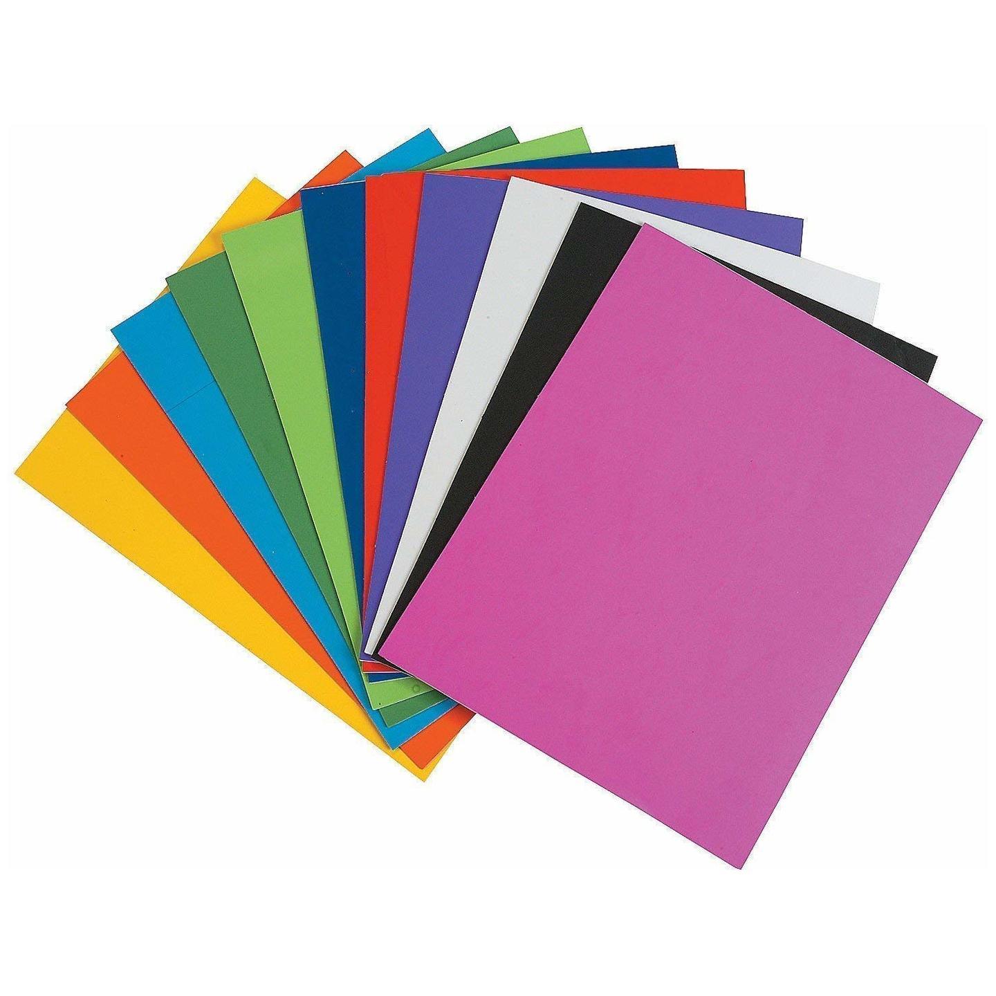 Qatalitic A4 Size EVA Foam Sheets | Self Adhesive & Easy to Peel | For DIY Art & Crafts and Project Making (Pack of 10)