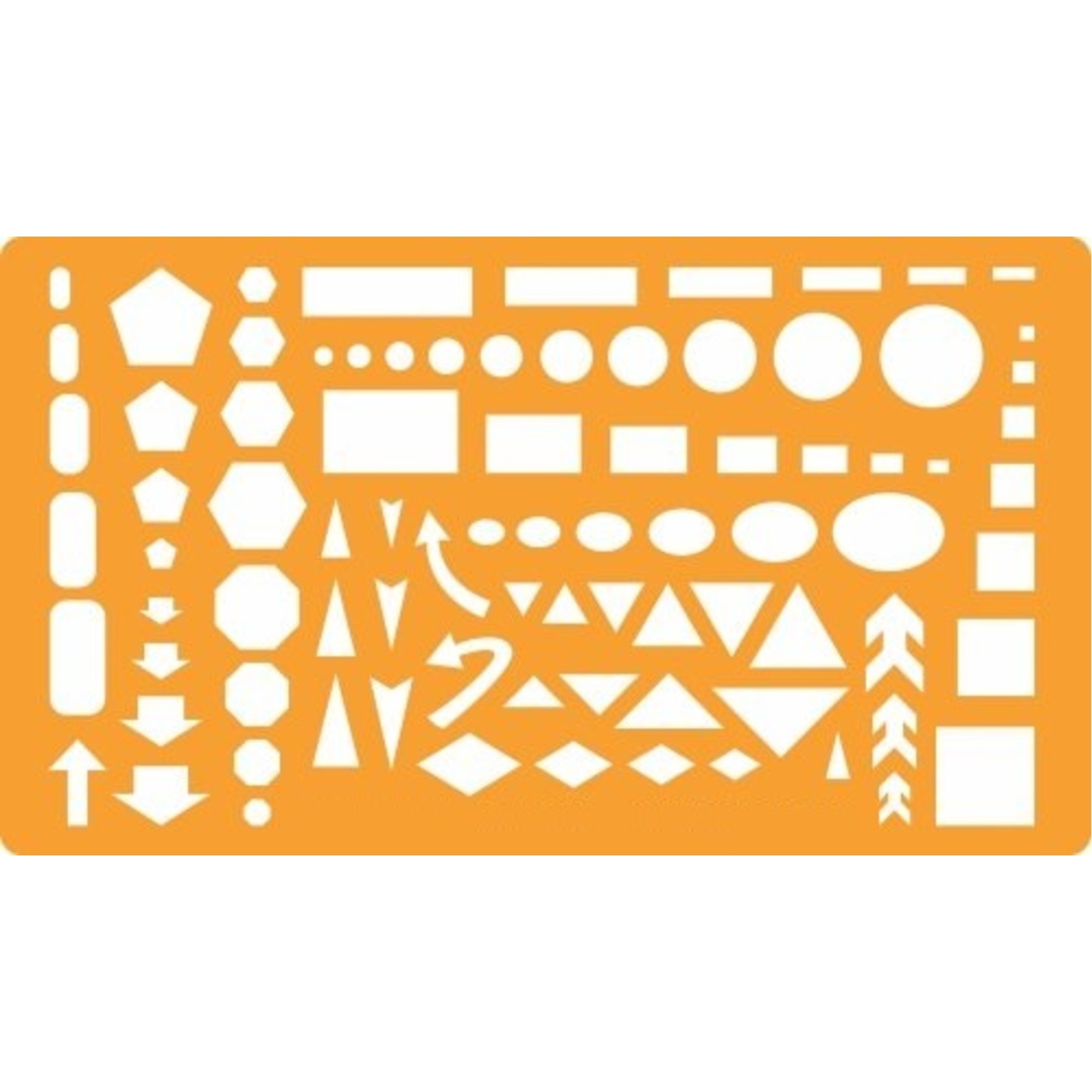 Qatalitic Circle Square Rectangle Arrows Ellipse Triangle Hexagon Pentagon Symbols Drawing Drafting Template Stencil