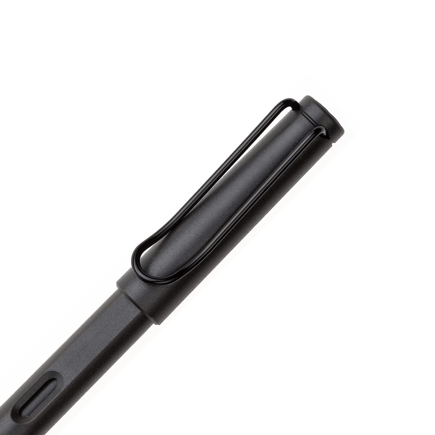 Qatalitic Matte Black Forest Fountain Pen - Classic Design, Fine Nib, with ink Converter Black