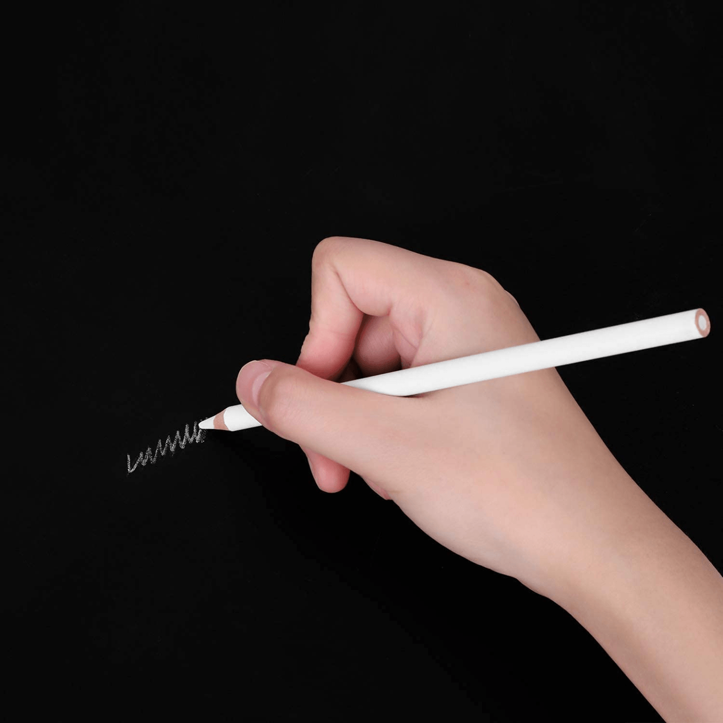 Qatalitic White Characoal Pencil Set of 3 Premium Pencil used for Sketching , Drawing and other Artistic Work and also can write on glass
