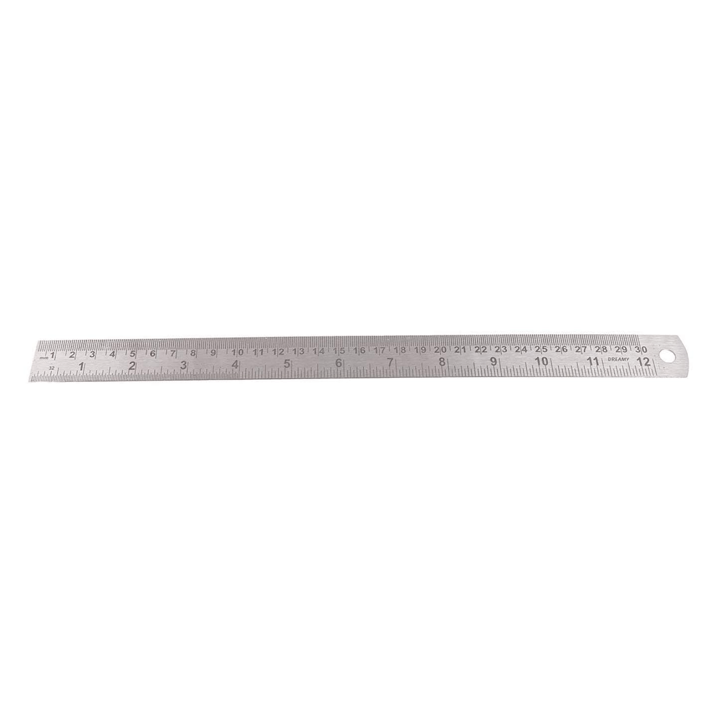 B08R1VKX3T Veriexpress, Stainless Steel ScaleRuler 1 Foot 30 cm  12 inch Set of 3 Pcs.