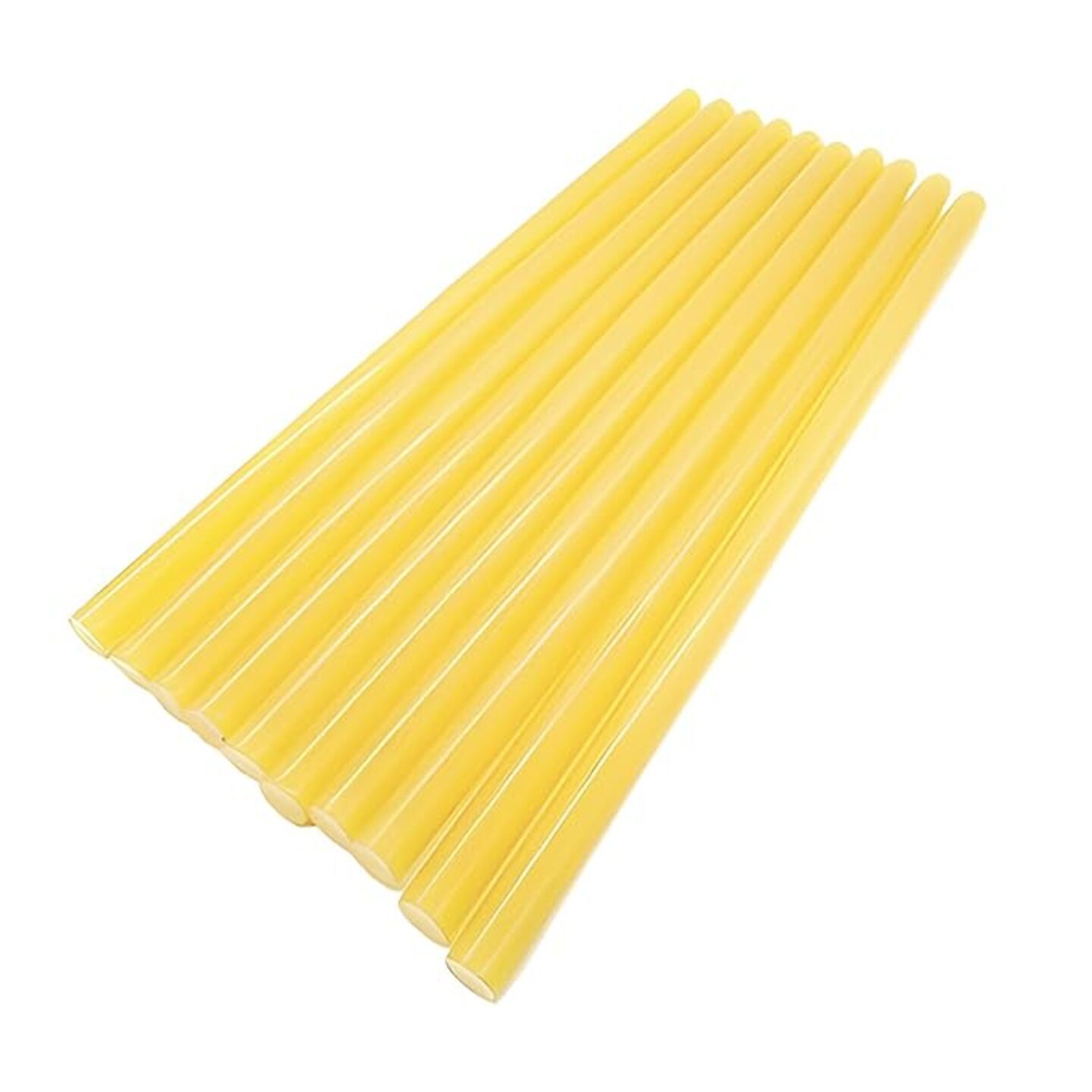Qatalitic Yellow 10pcs Hot Melt Clear Gluesticks 11MM for trigger electric Glue Gun for Fine Arts, Crafts, Electronics Repairing & Home Use 