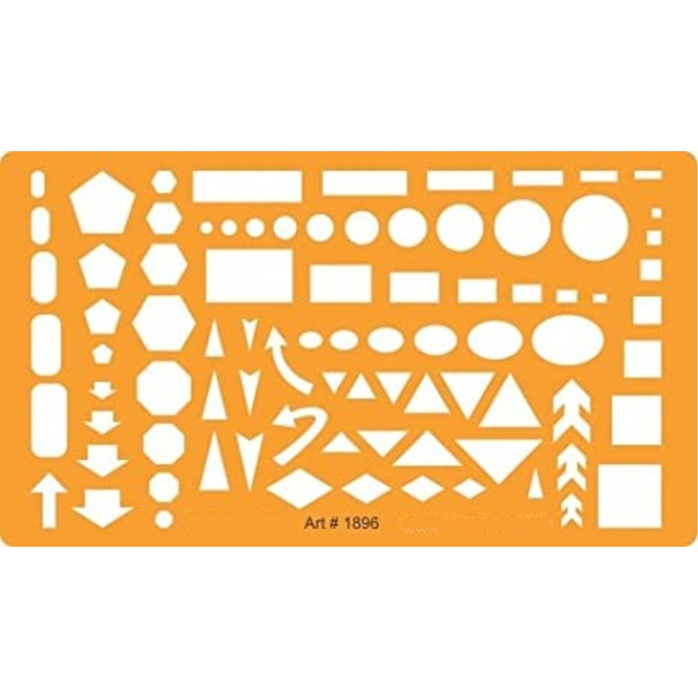 Qatalitic Circle Square Rectangle Arrows Ellipse Triangle Hexagon Pentagon Symbols Drawing Drafting Template Stencil