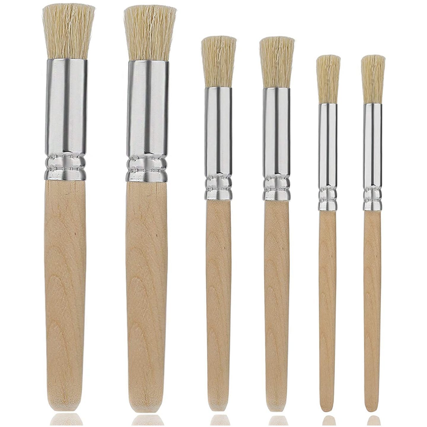 ASIN B07VVX8N2R Stencil Brush Set of 6 pc