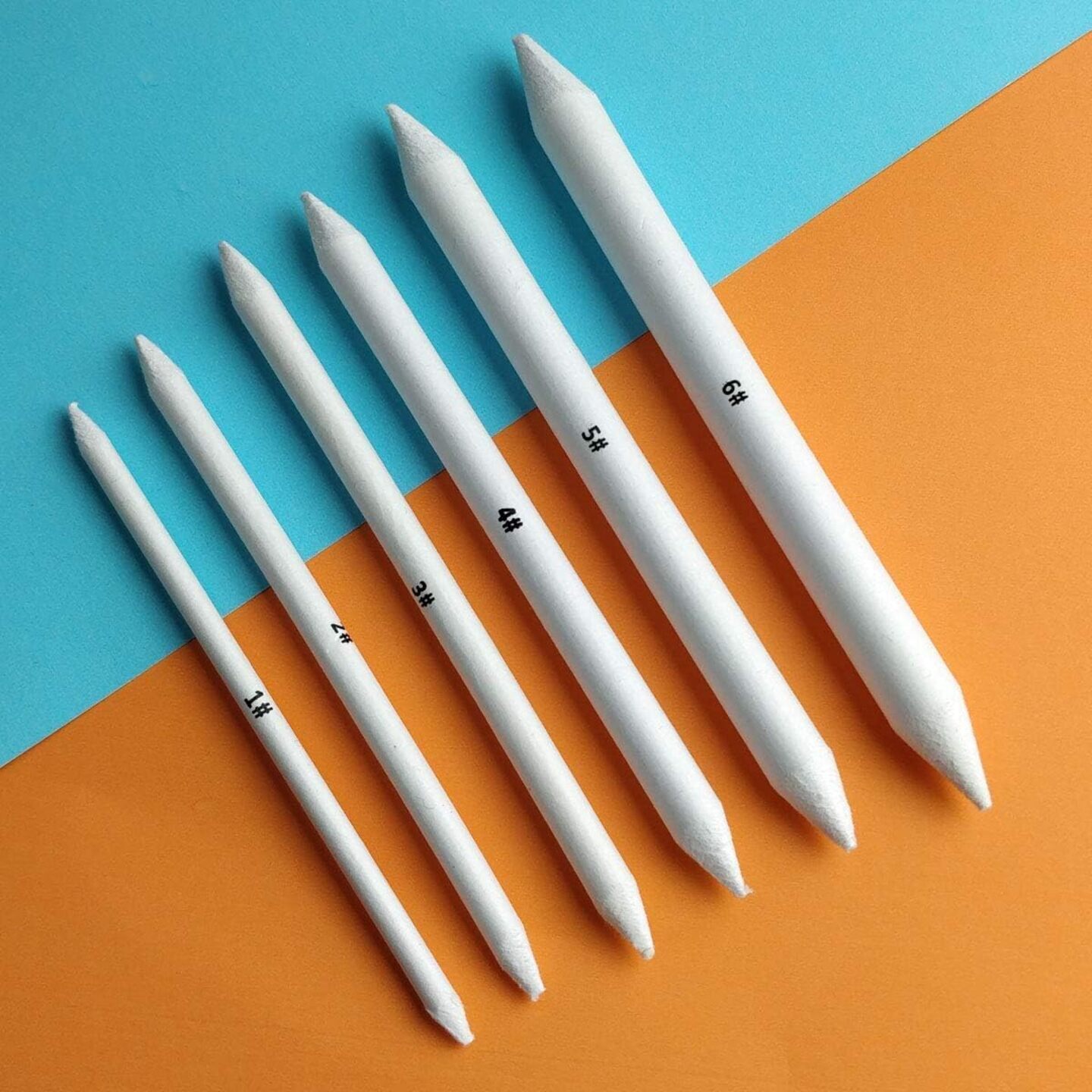 VeriXpress 6 pcs. Blending Stumps, Tortillions Paper Art Blenders, Charcoal Sketch Drawing Tools for Students, Artists and Professionals