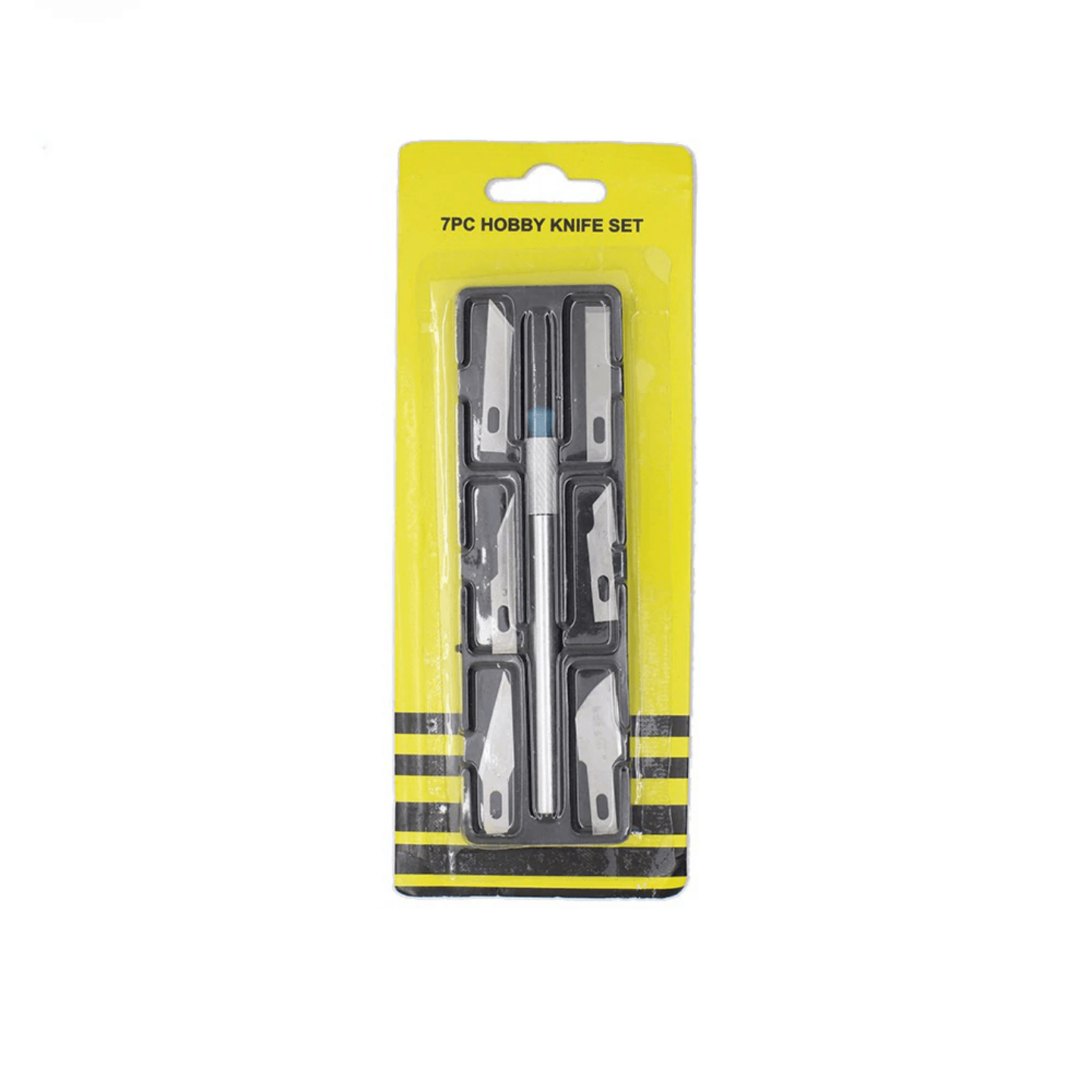 Qatalitic 7pcs/set Hobby Knife Arts & Crafts Utility Knives Set Cutter Accessory Blade Universal Sculptural Tools 
