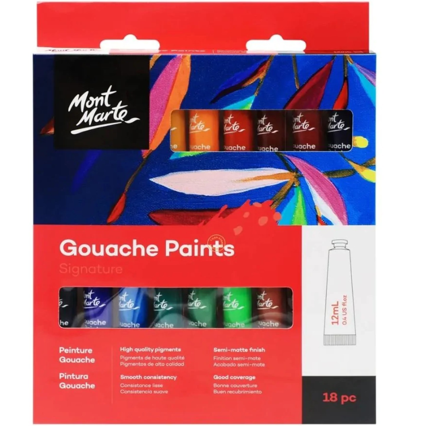 Qatalitic Gouache Paint Set , Multicolour , 18 Piece