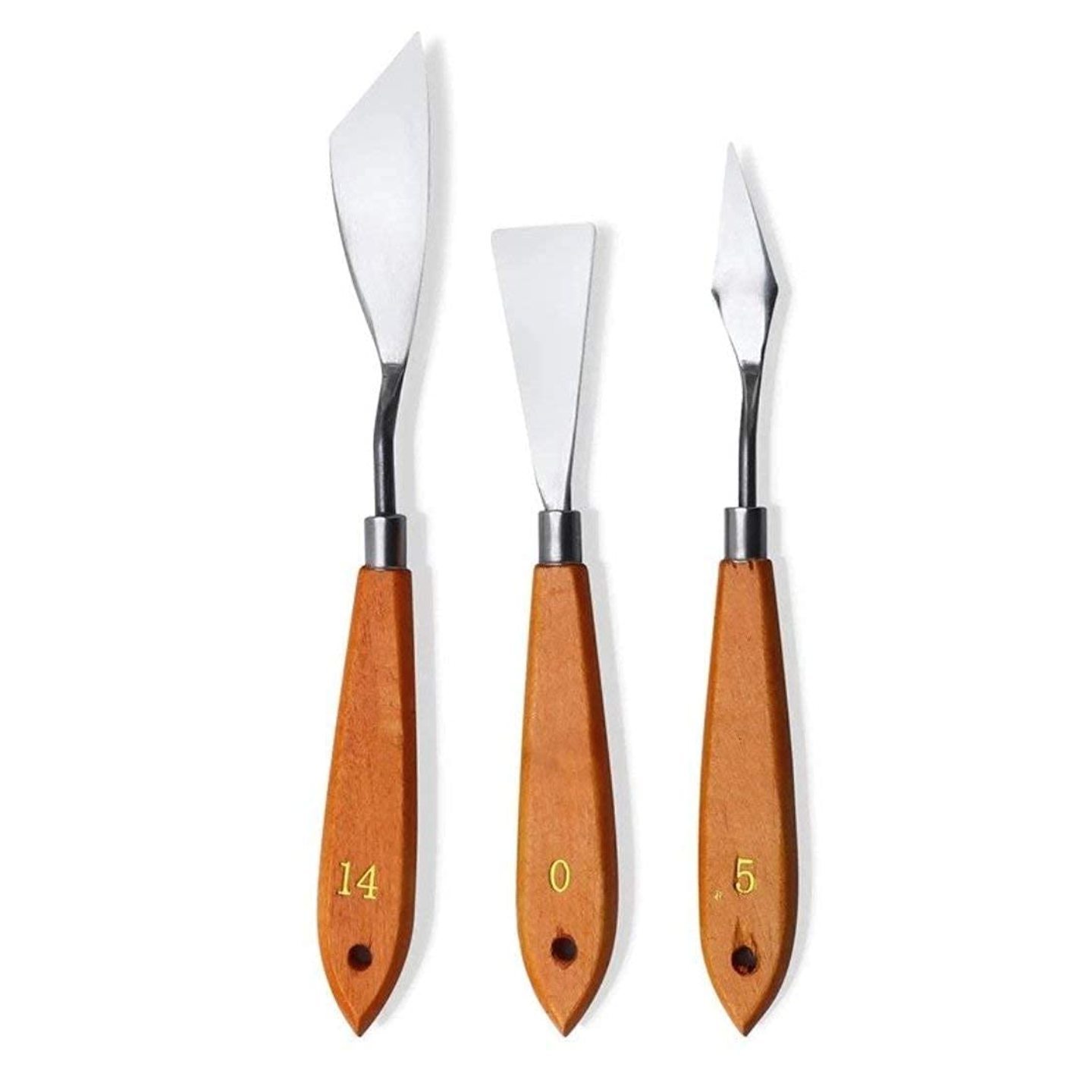 ASIN B07NQ9GQ4V Pcs Stainless Steel Artists Palette Knife Set,Spatula Palette Knife Painting Mixing Scraper,Thin and Flexible Art Tools for Oil Painting, Acrylic Mixing, Etc