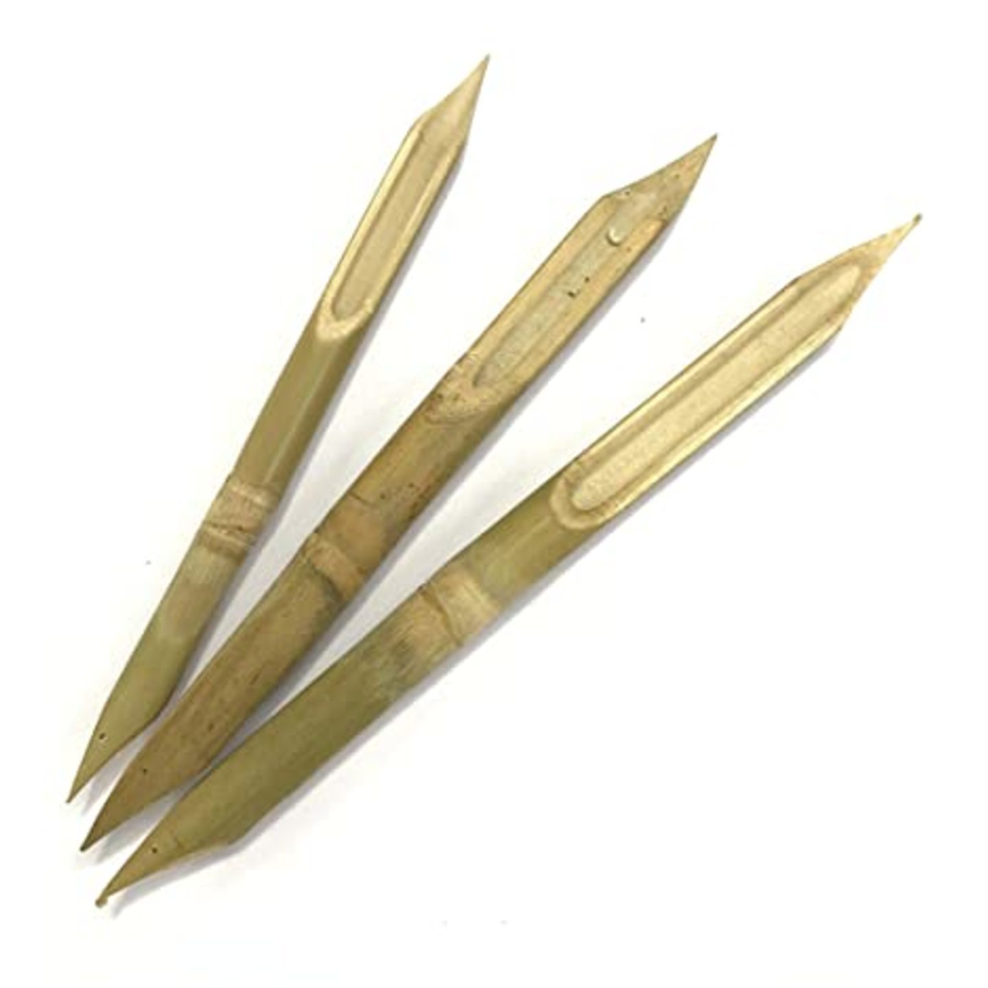 Qatalitic 3Pc Wooden Bamboo Pen for calligraphy.