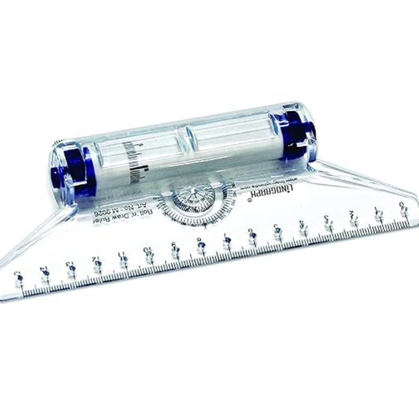 Qatalitic Roll Ruler Parallel Ruler, Multi-purpose Drawing Rolling Ruler Rolling Ruler, for Art Measurement Tool Multi-purpose Rolling Rule Measuring, Drafting Scales 15Cm