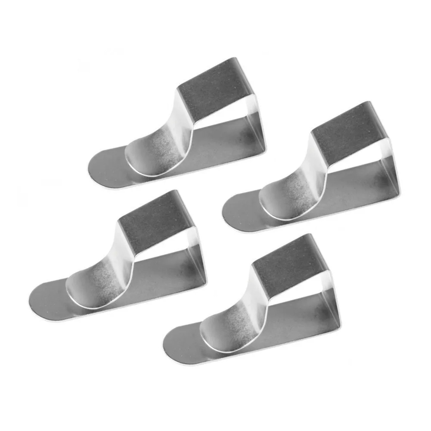 Qatalitic Drawing Board Clips Chromium Plated Steel Clips for Engineering, Students And For Artist
