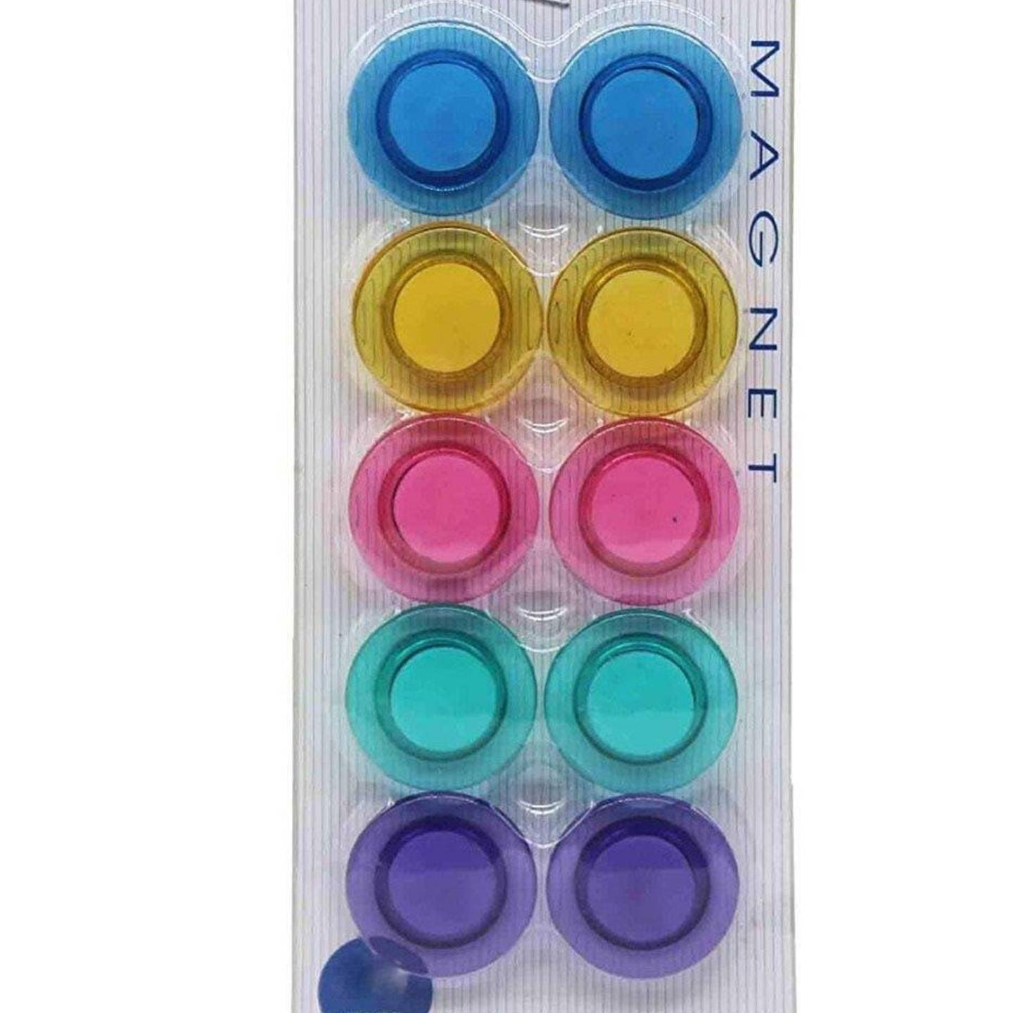 ASIN B08XM9P61K Set of 10 Magnet Buttons for Fridge Magnetic White-Boards Office Boards Presentation Supplies Notice Board Planning Magnet Magnetic Button (Translucent Magnets (20 mm)