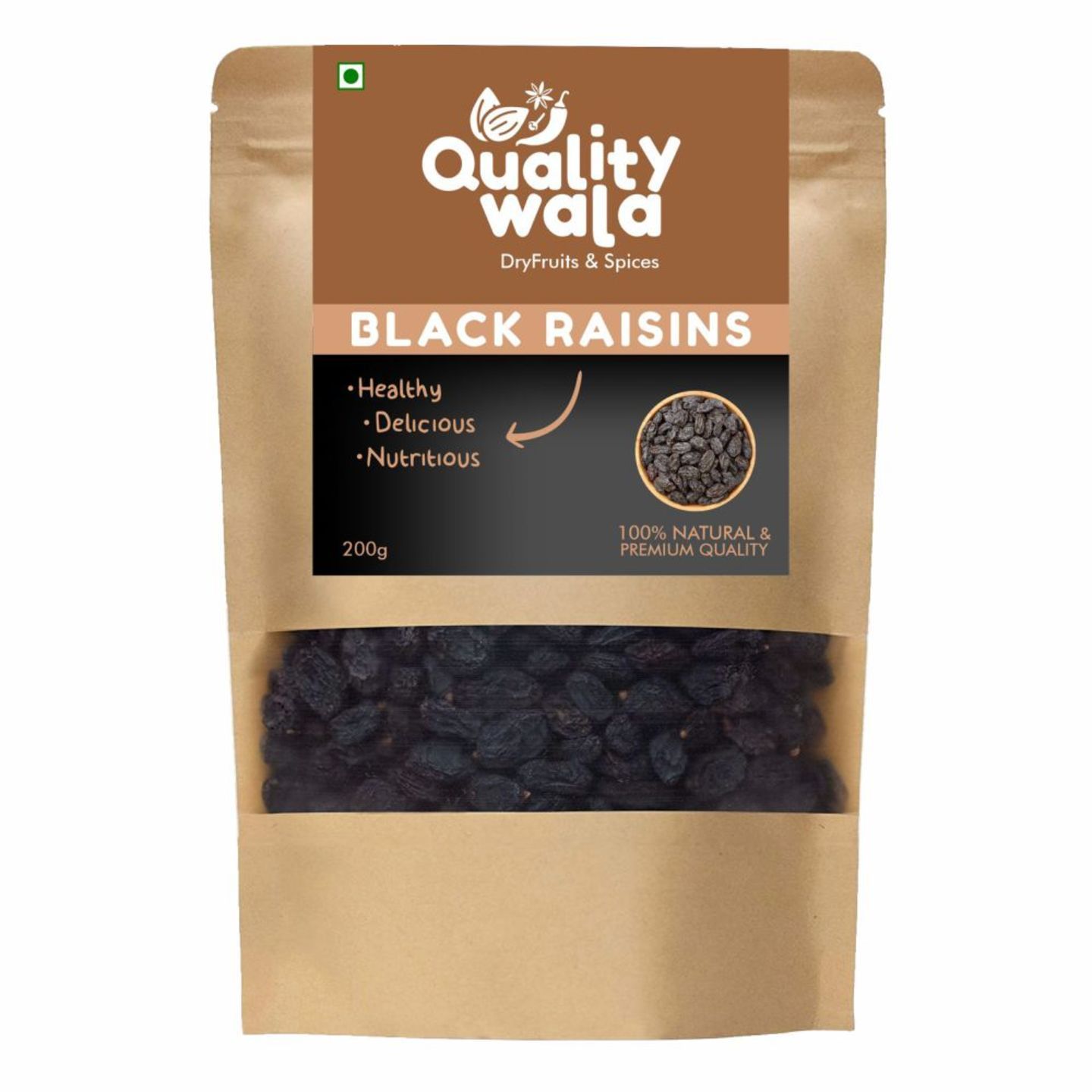 Kishmish Black Superior Quality 200Gm