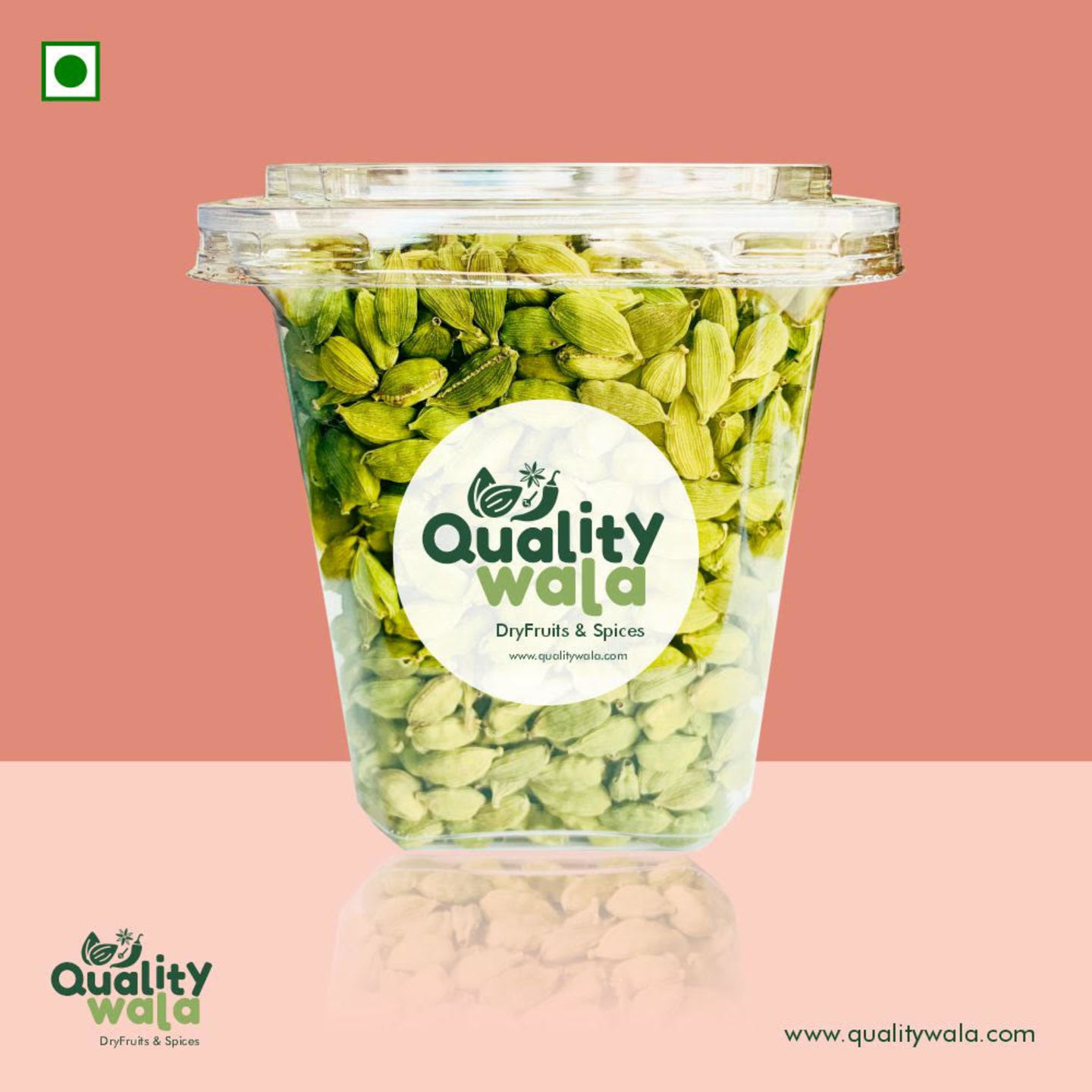 Qualitywala Green Cardamom (Hari Elaichi) 100g