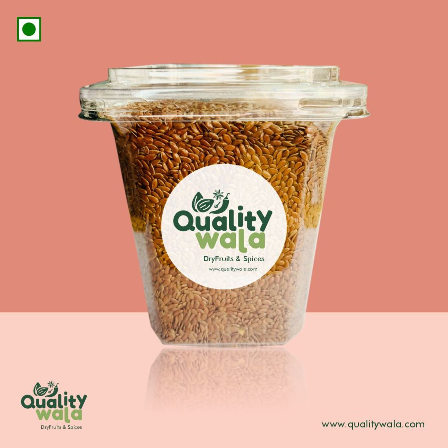 QualityWala Premium Flaxseeds, 200g