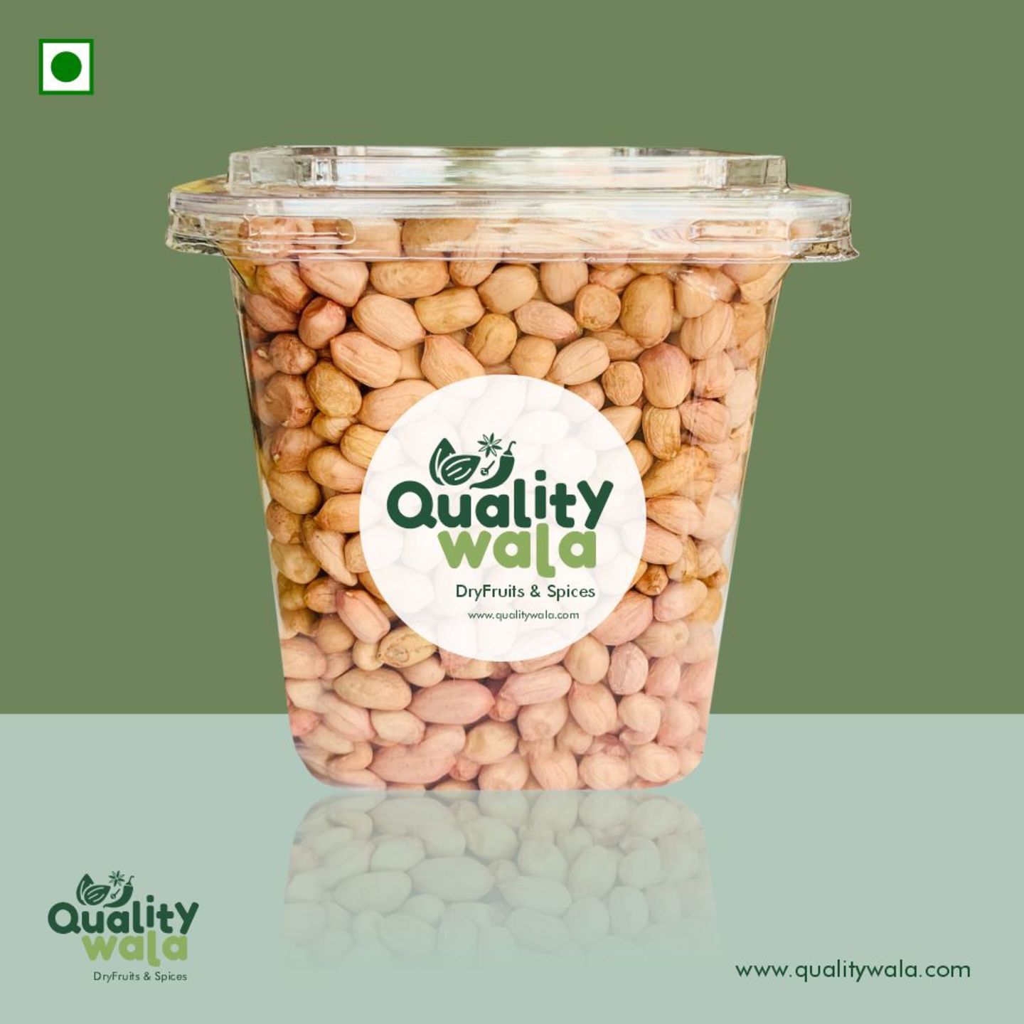 QualityWala Raw Peanuts, Pink, 500 Gms