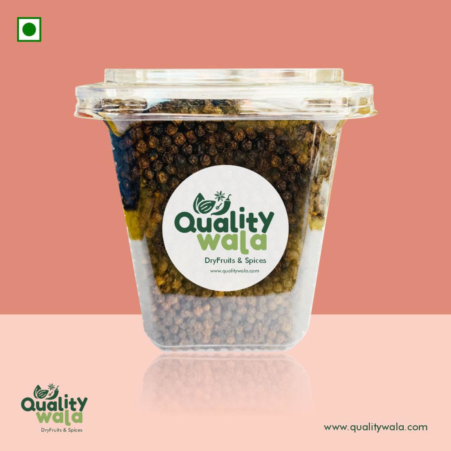 Qualitywala Peppercorn Kali Mirch, 100g