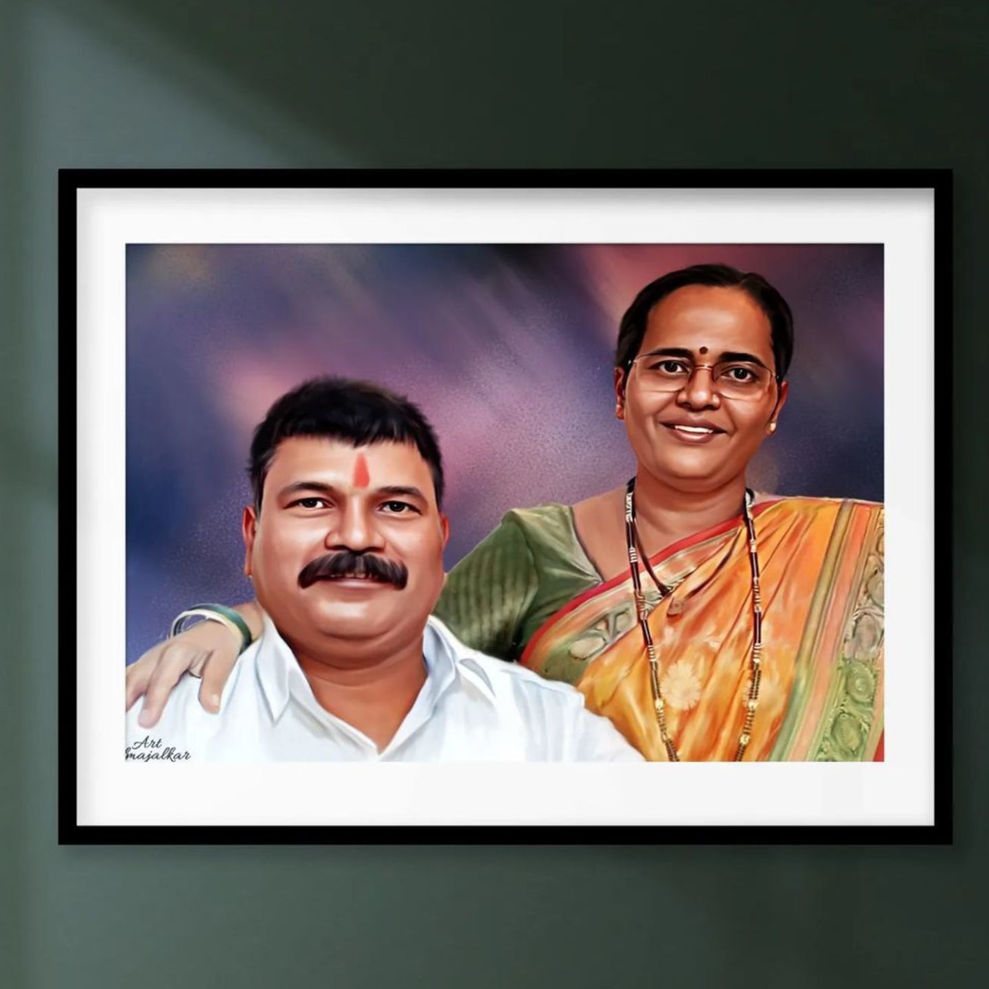 Couple Digital  Painting  (Canvas Print Available) 