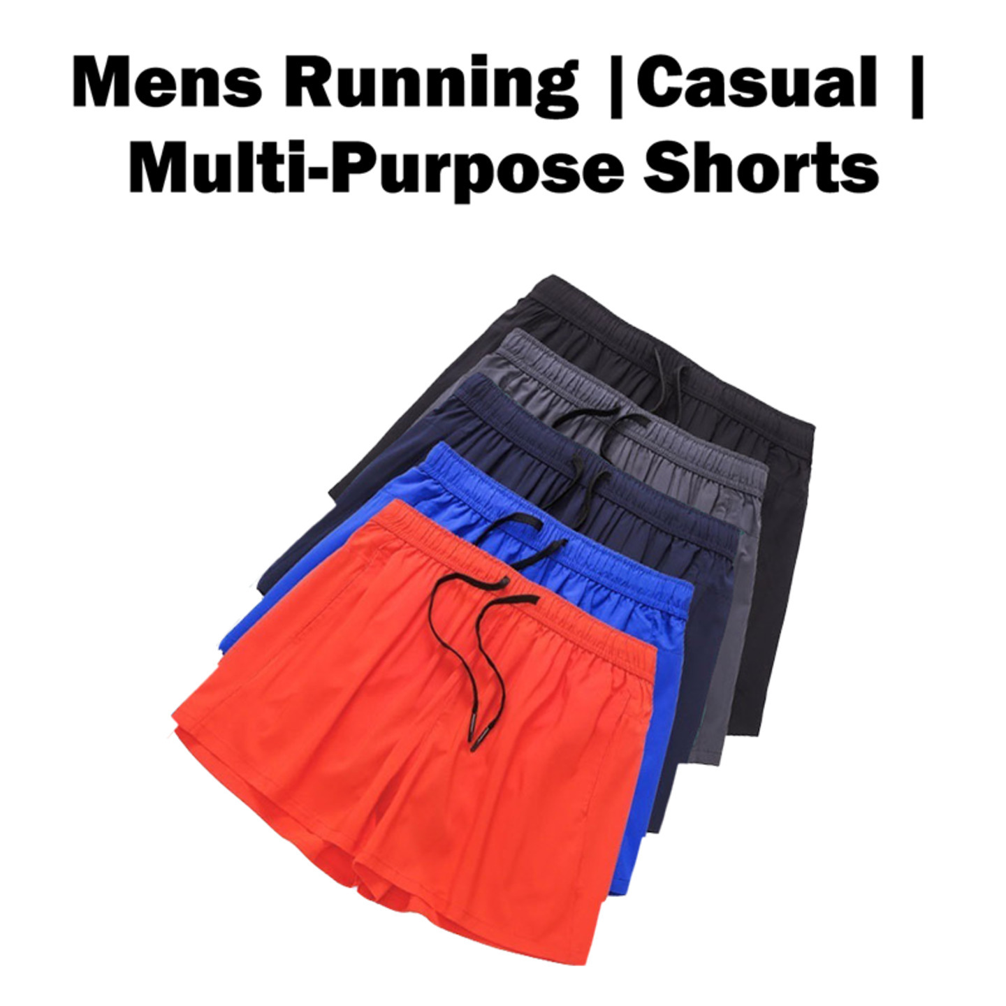 Running Shorts Unisex Shorts with inner lining and pocket - Gym Cycling