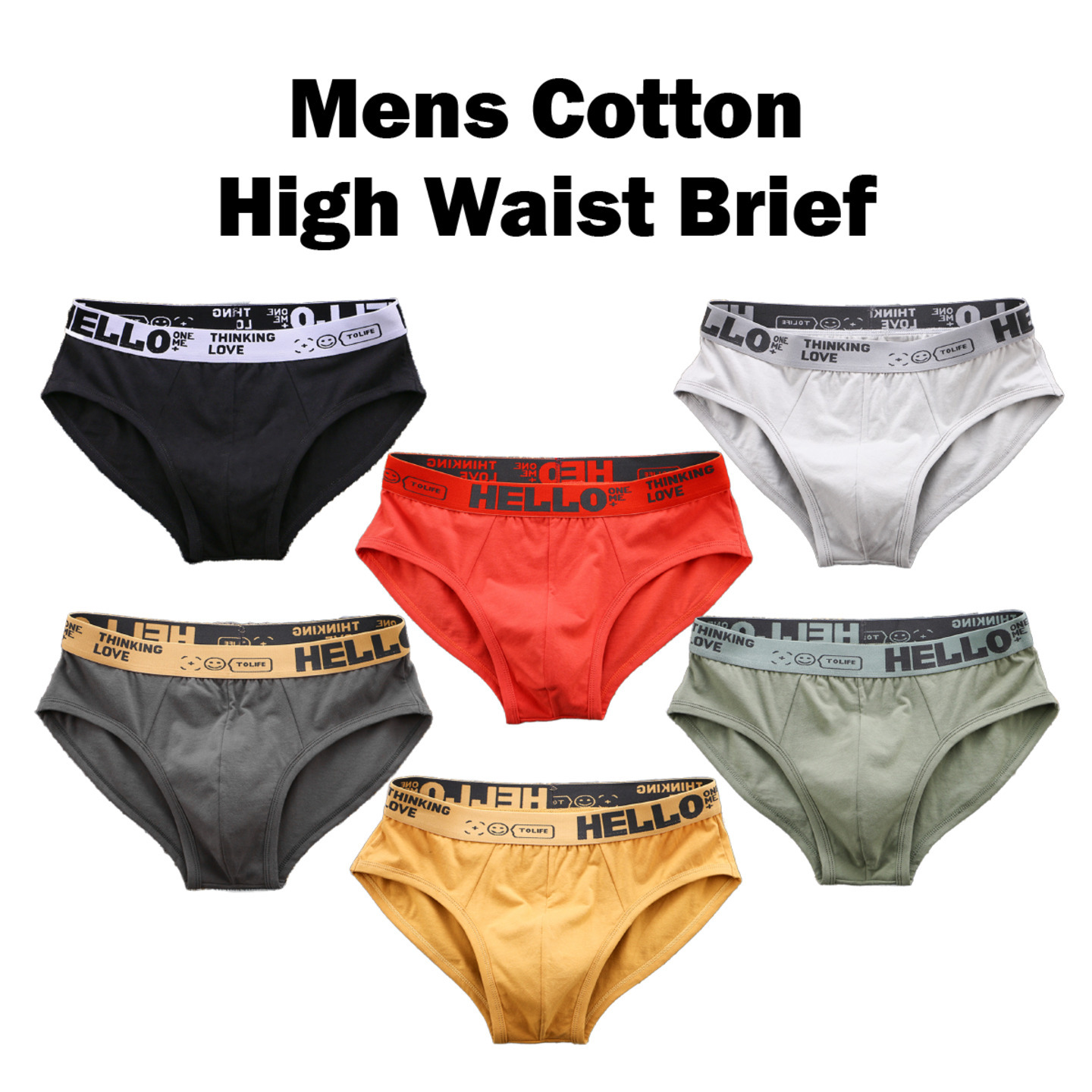 Hello spandex cotton briefs men underwear