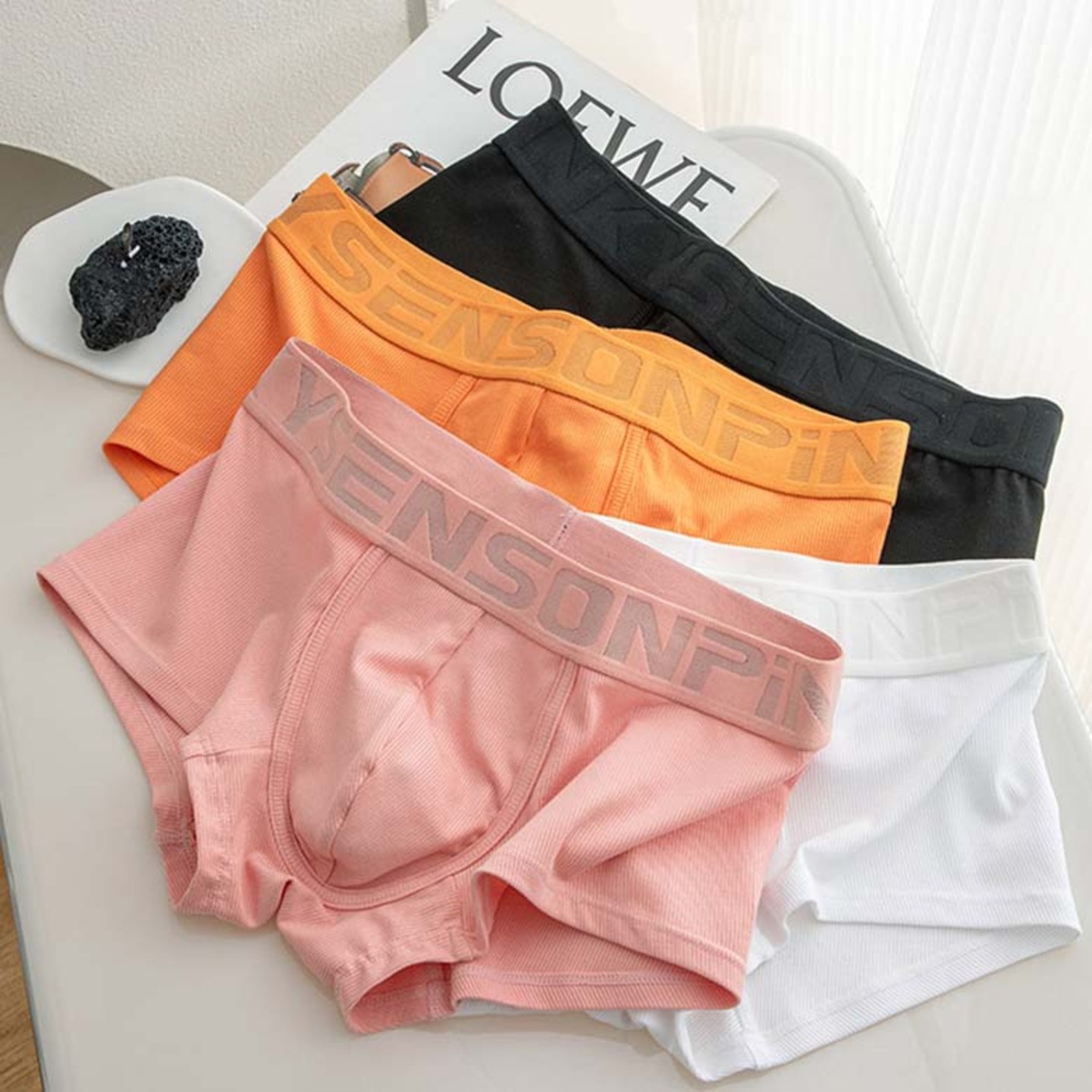 Boxer Trunks  Briefs Premium Modal Rib-Knitted Men Underwear