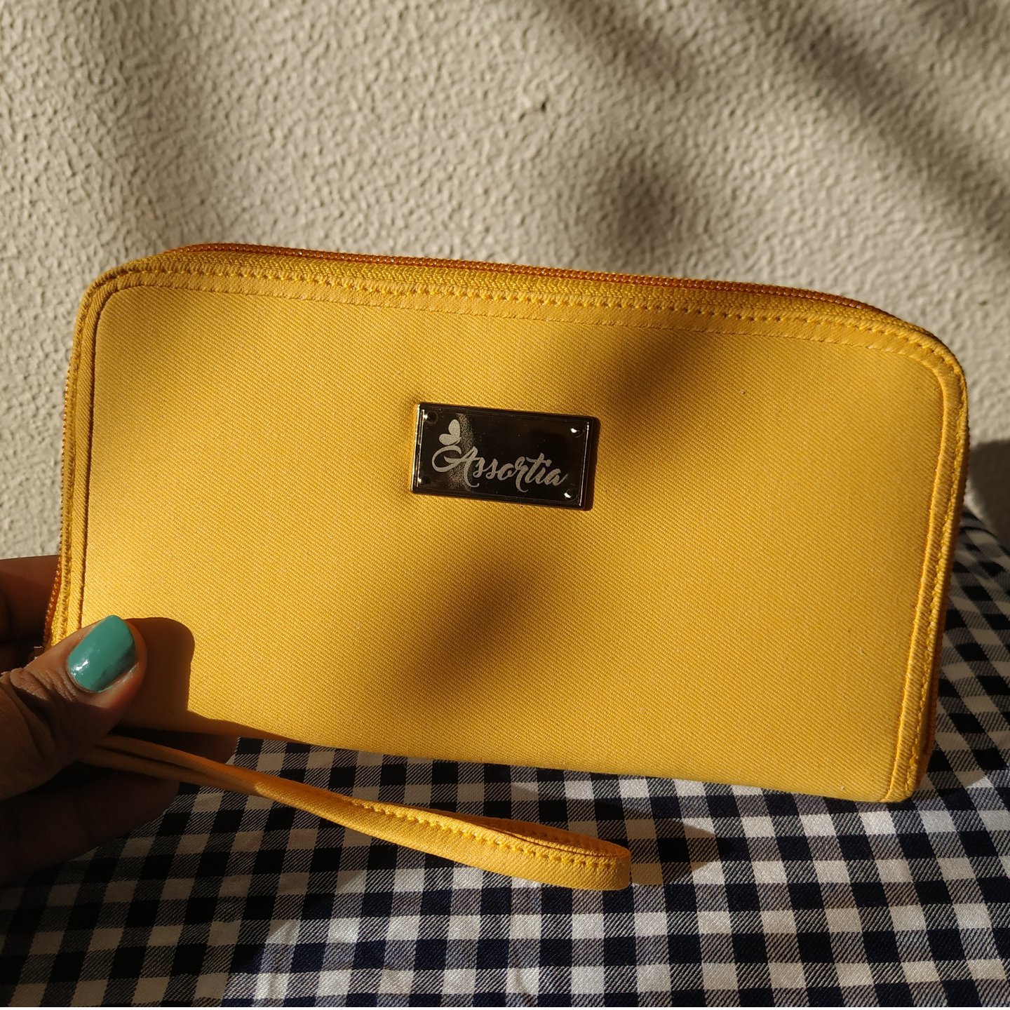 Sunny Yellow True Colours Handcrafted Wrist Wallet