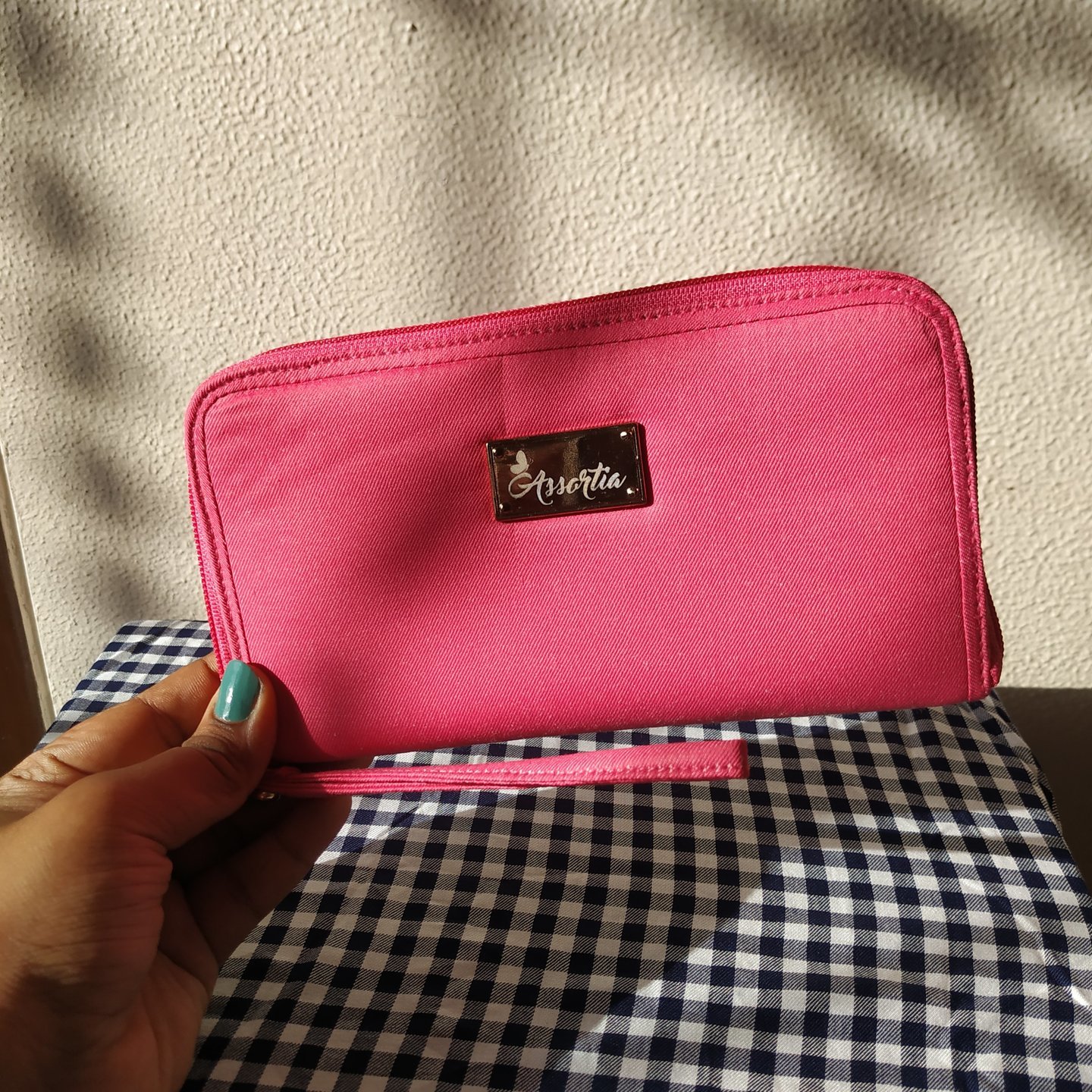 Pretty Pink True Colours Handcrafted Wrist Wallet