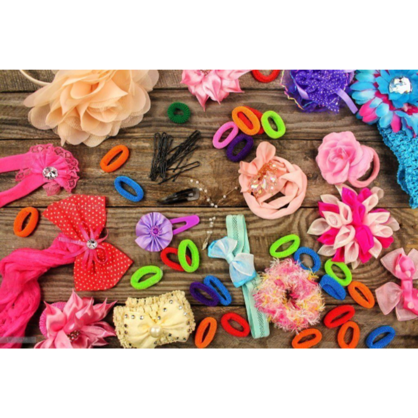 kids' sequence hairties