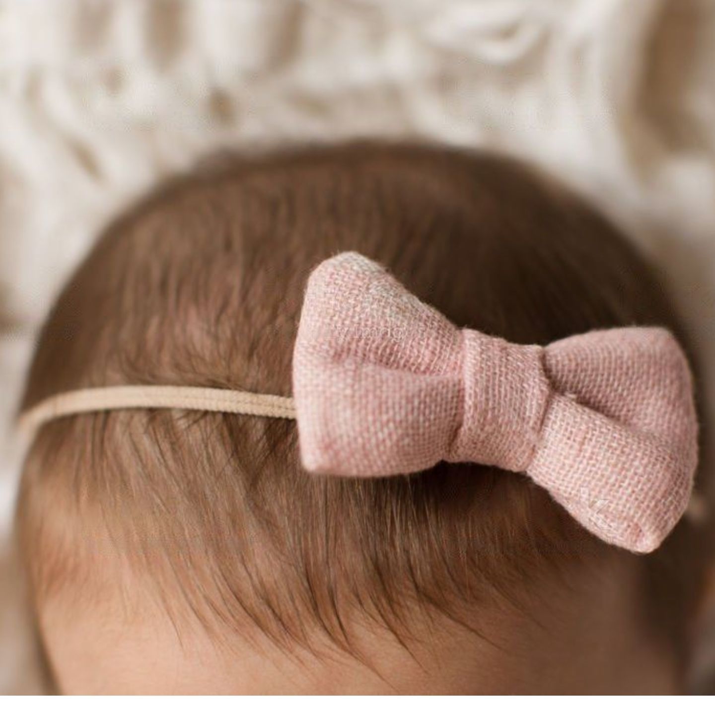 kids' pearl headband with bow