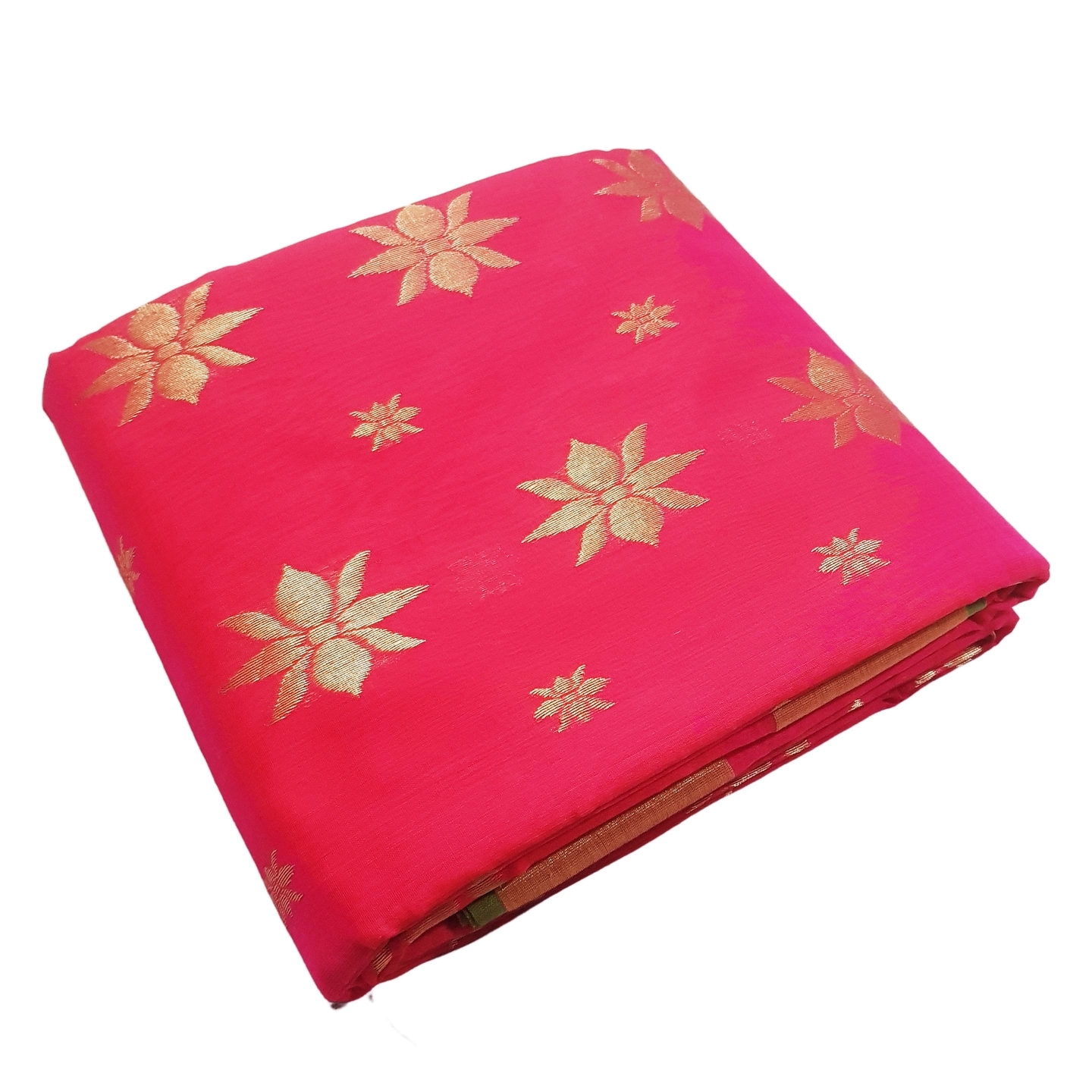 Be-Yourself Authentic Premium Chanderi Handwoven Cotton Silk Saree Pink