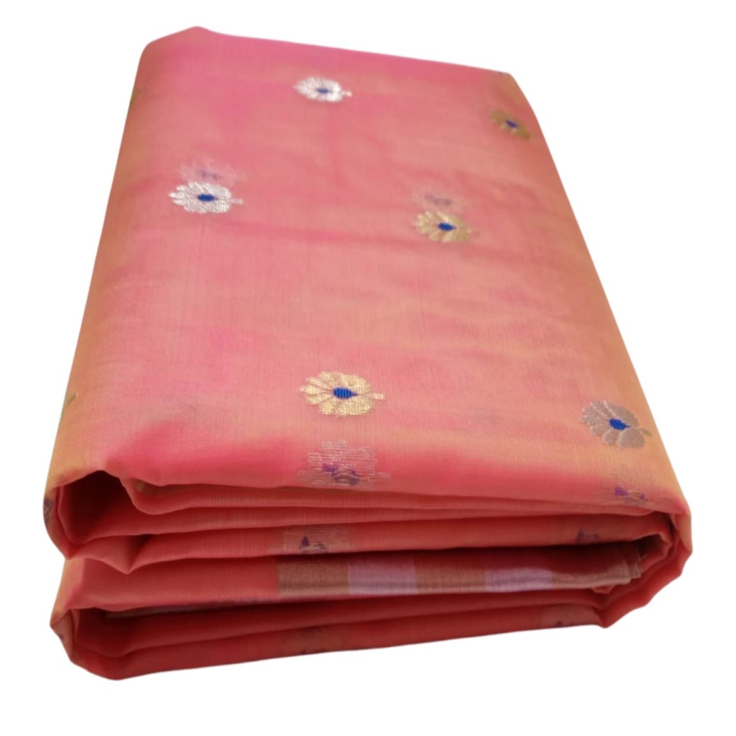 EXPRESSIVE Chanderies Handloom Authentic Premium Handwoven Khatan Silk Saree (Orange with broad Border)