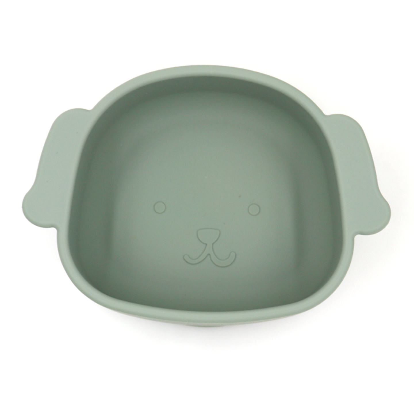 Silicone Dog Shaped Suction Snack Bowl - Sage