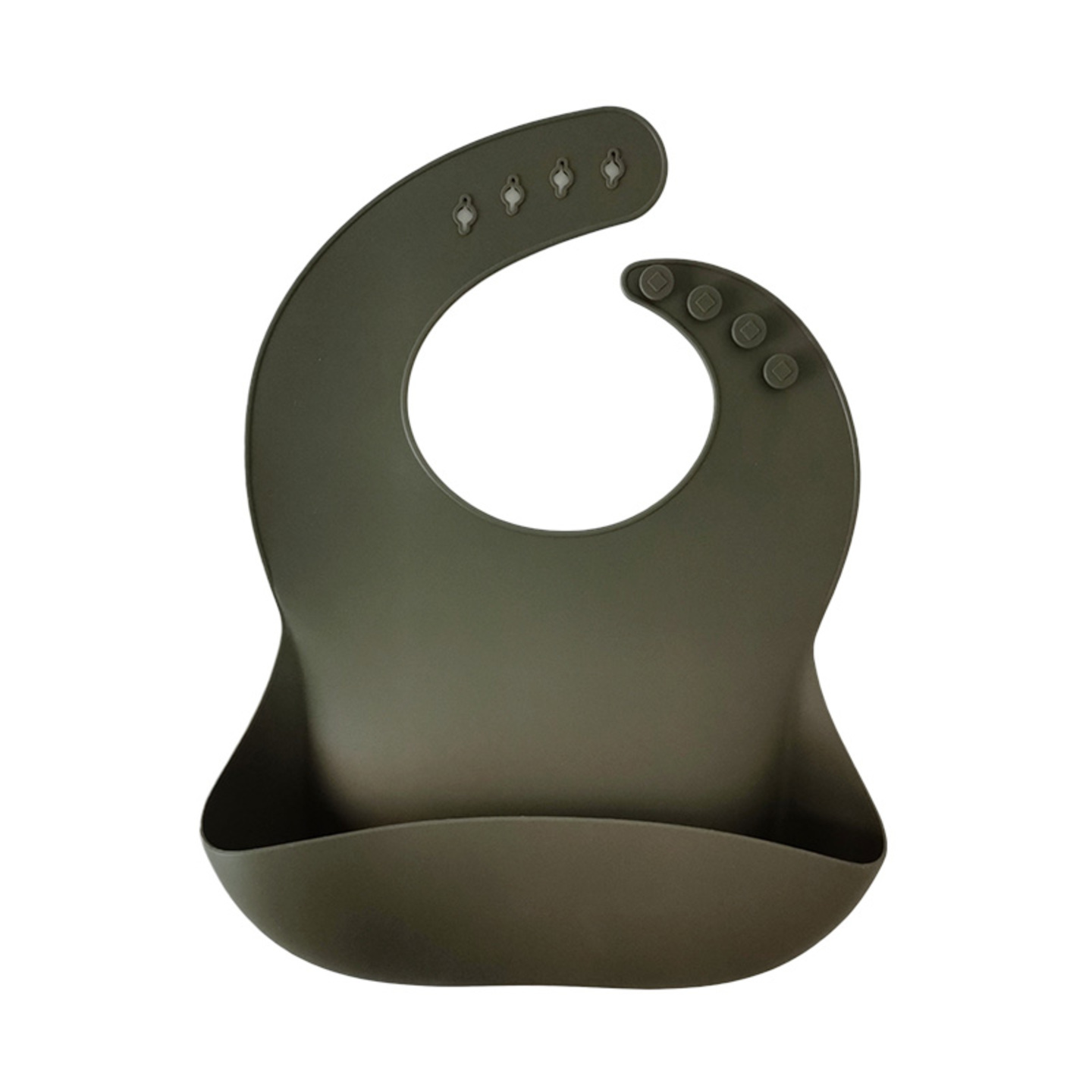 Silicone Bib - Olive Green