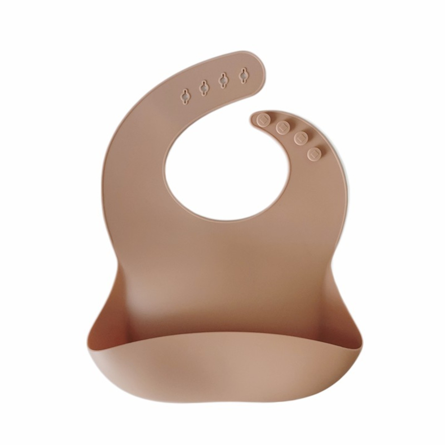 Silicone Bib - Apricot Beige