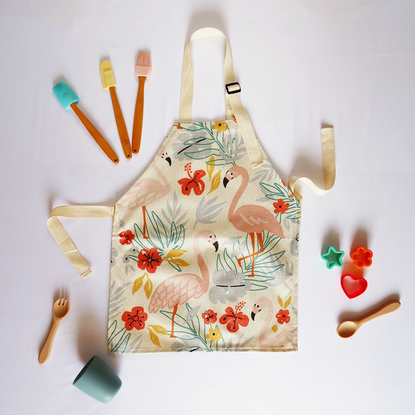 Tropical Flamingo Apron