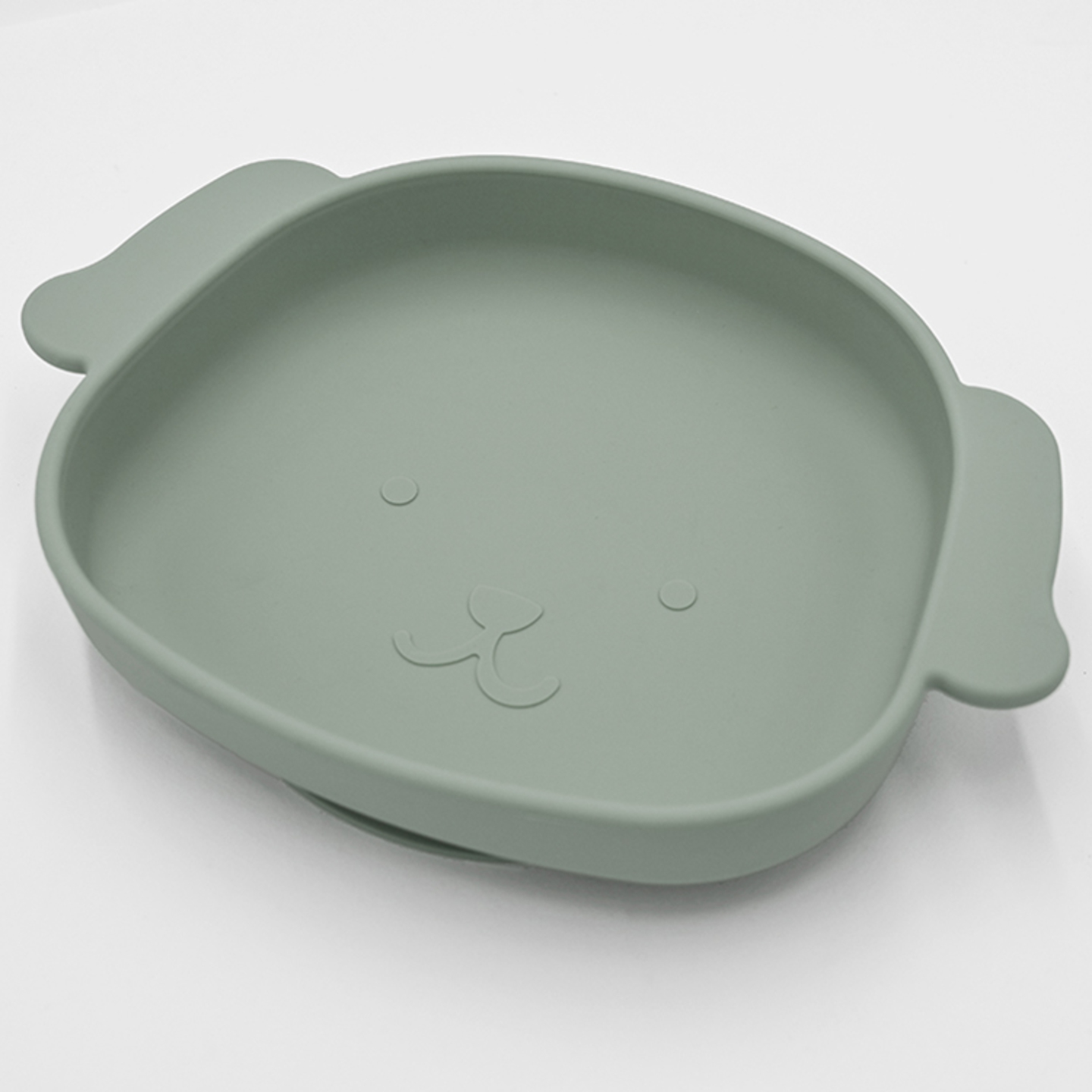 Silicone Dog Shaped Suction Plate - Sage